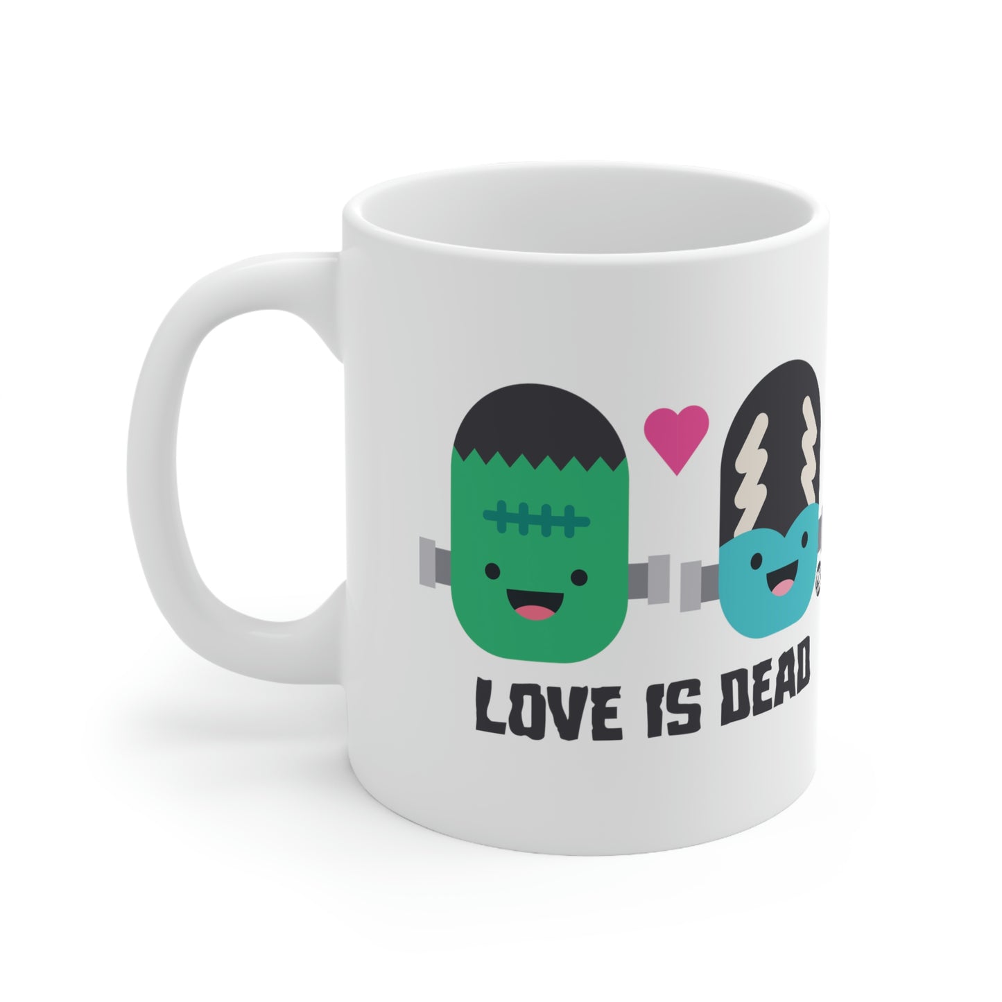 Love Is Dead Frankenstein Coffee Mug