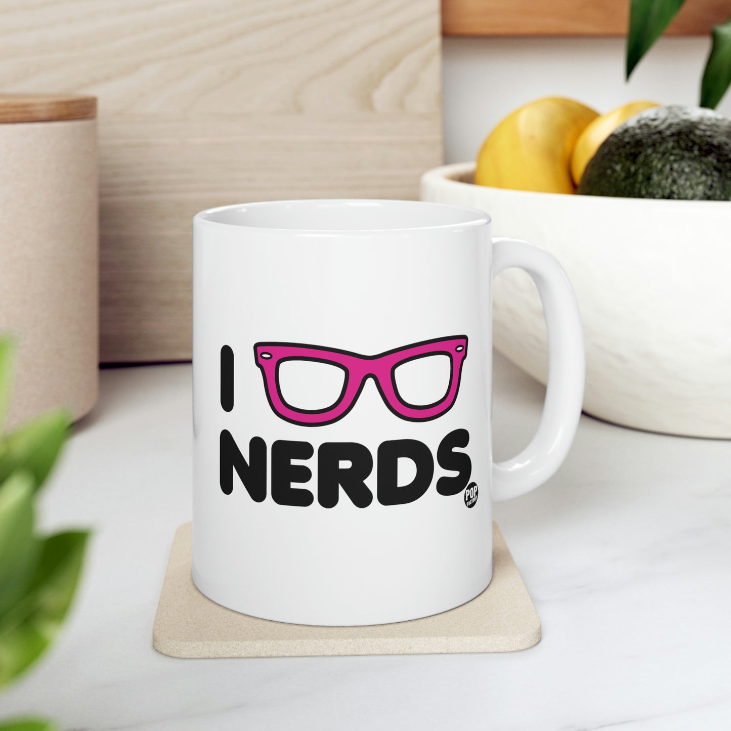 I Love Nerds Glasses Coffee Mug