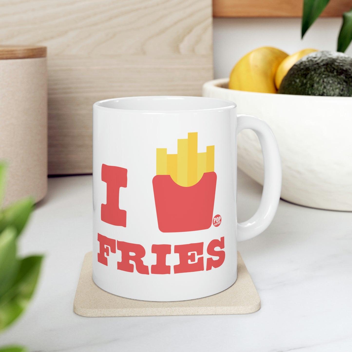 I LOVE FRIES COFFEE MUG