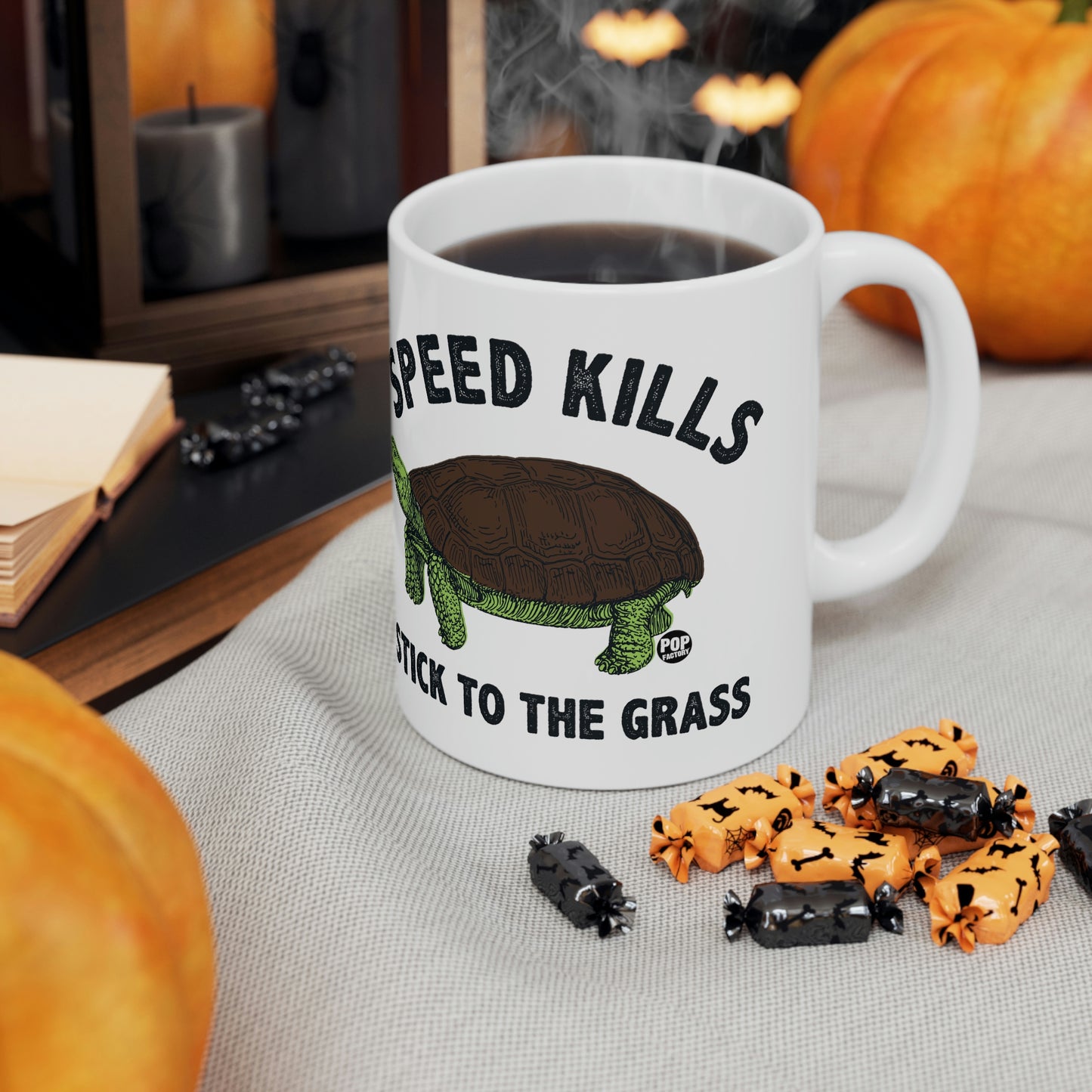 Speed Kills Grass Turtle Mug