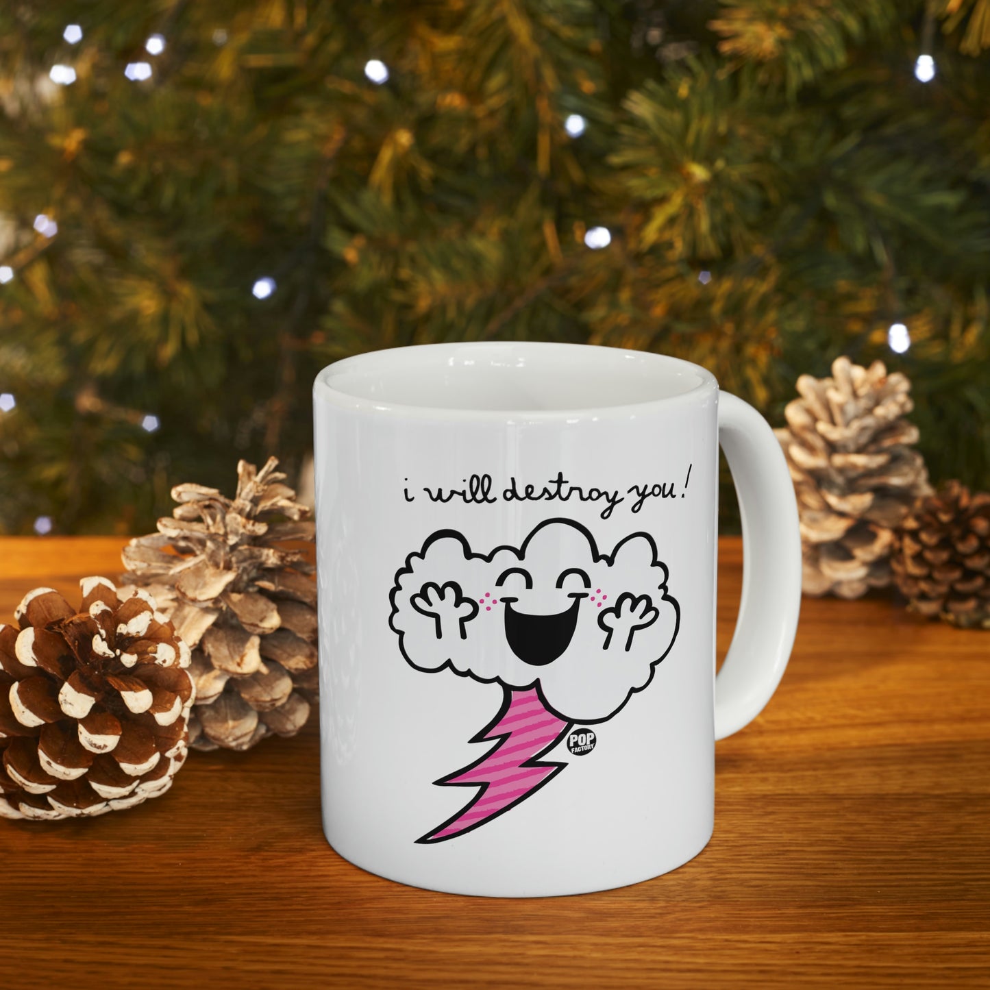 I WILL DESTROY YOU!  CLOUD COFFEE MUG