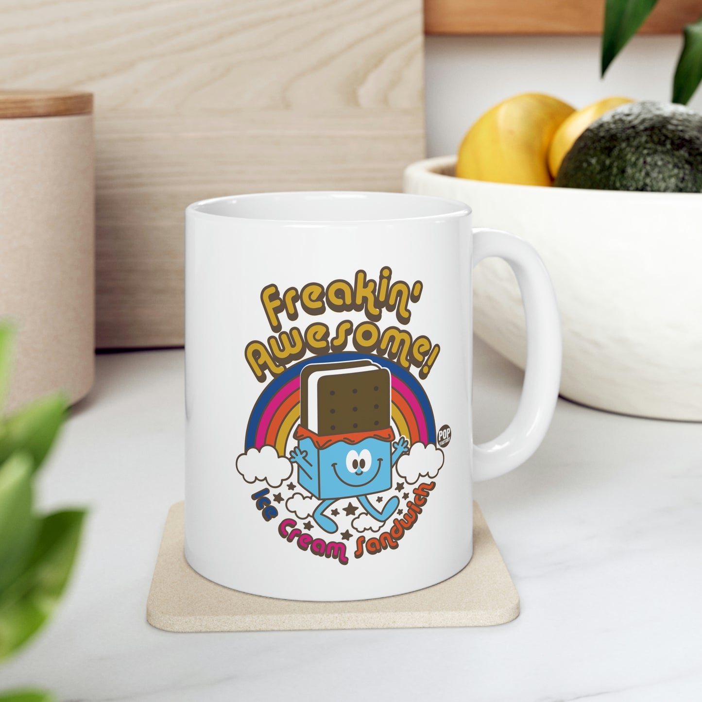 FUNSHINE-FREAKIN' AWESOME! ICE CREAM SANDWICH COFFEE MUG