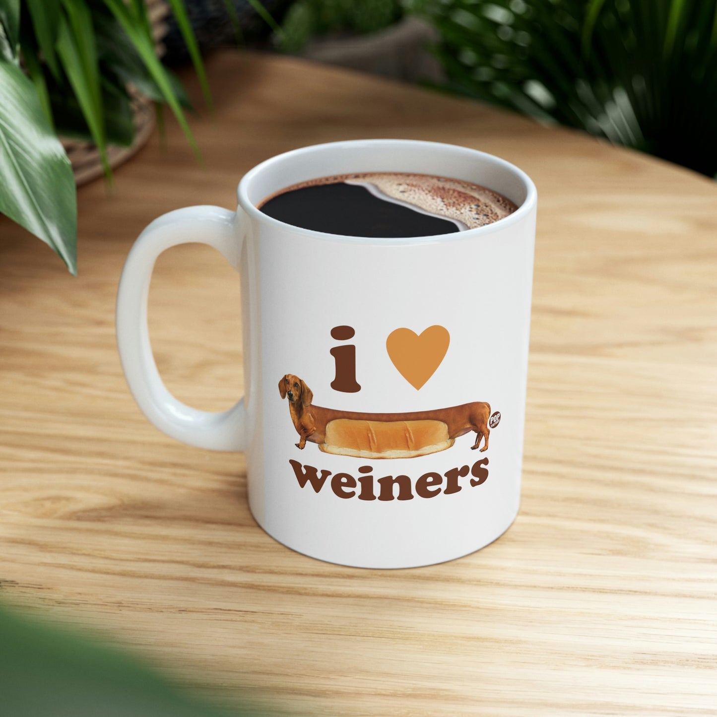 I LOVE WEINERS DOG COFFEE MUG