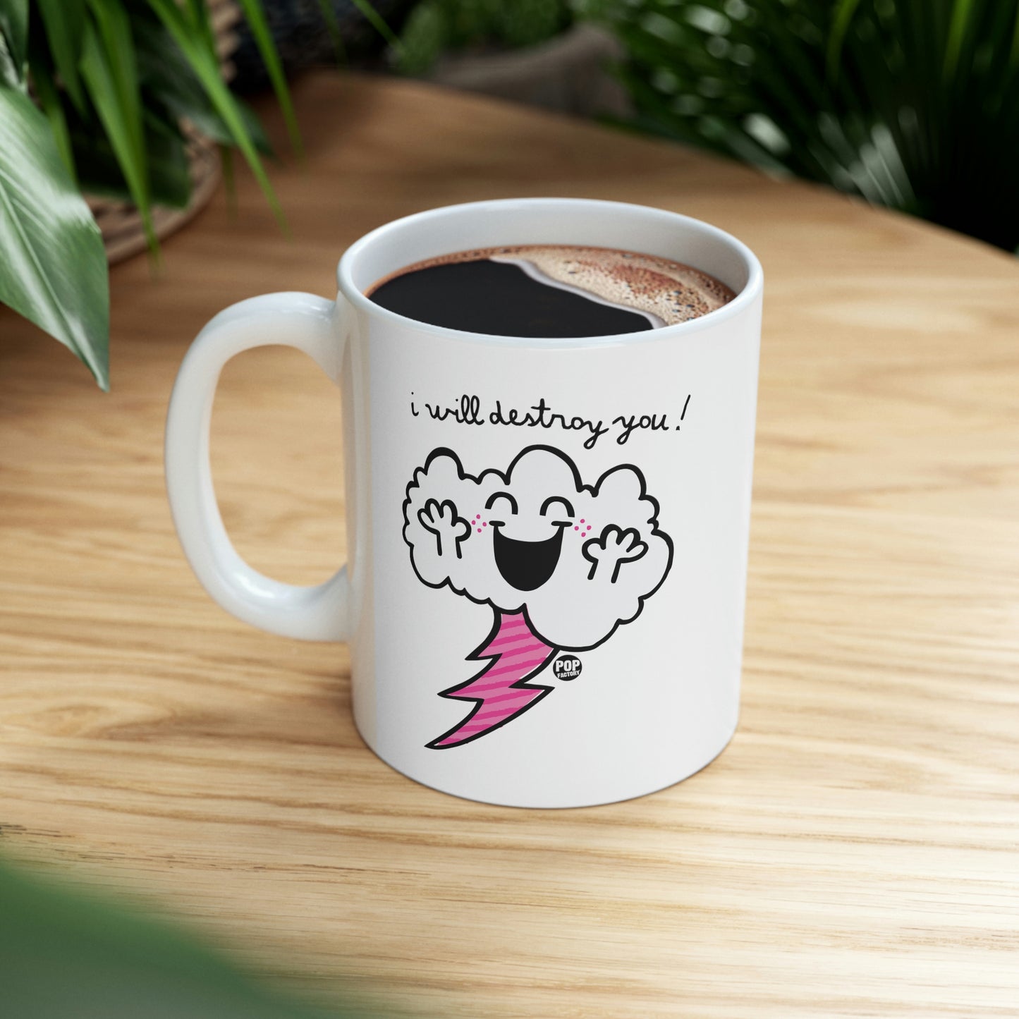 I WILL DESTROY YOU!  CLOUD COFFEE MUG