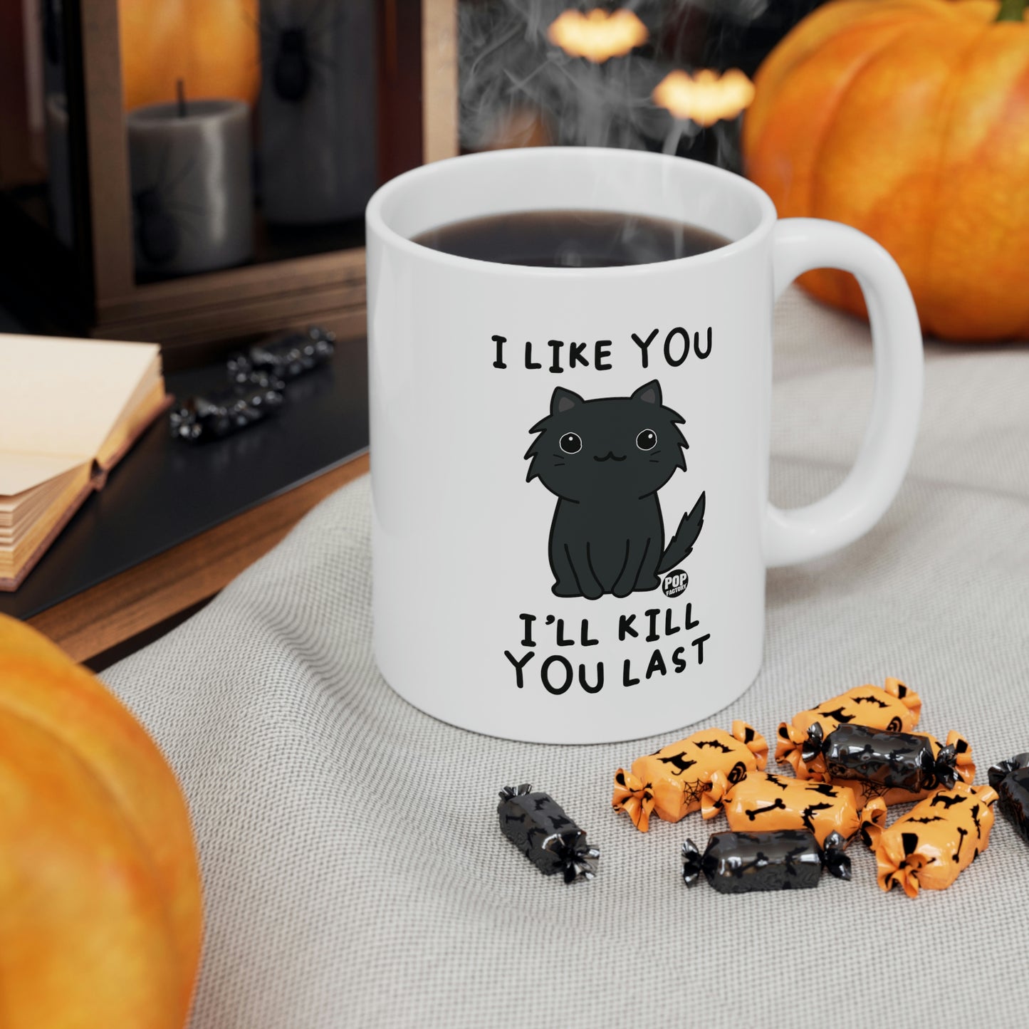 I LIKE YOU, I'LL KILL YOU LAST CAT COFFEE MUG