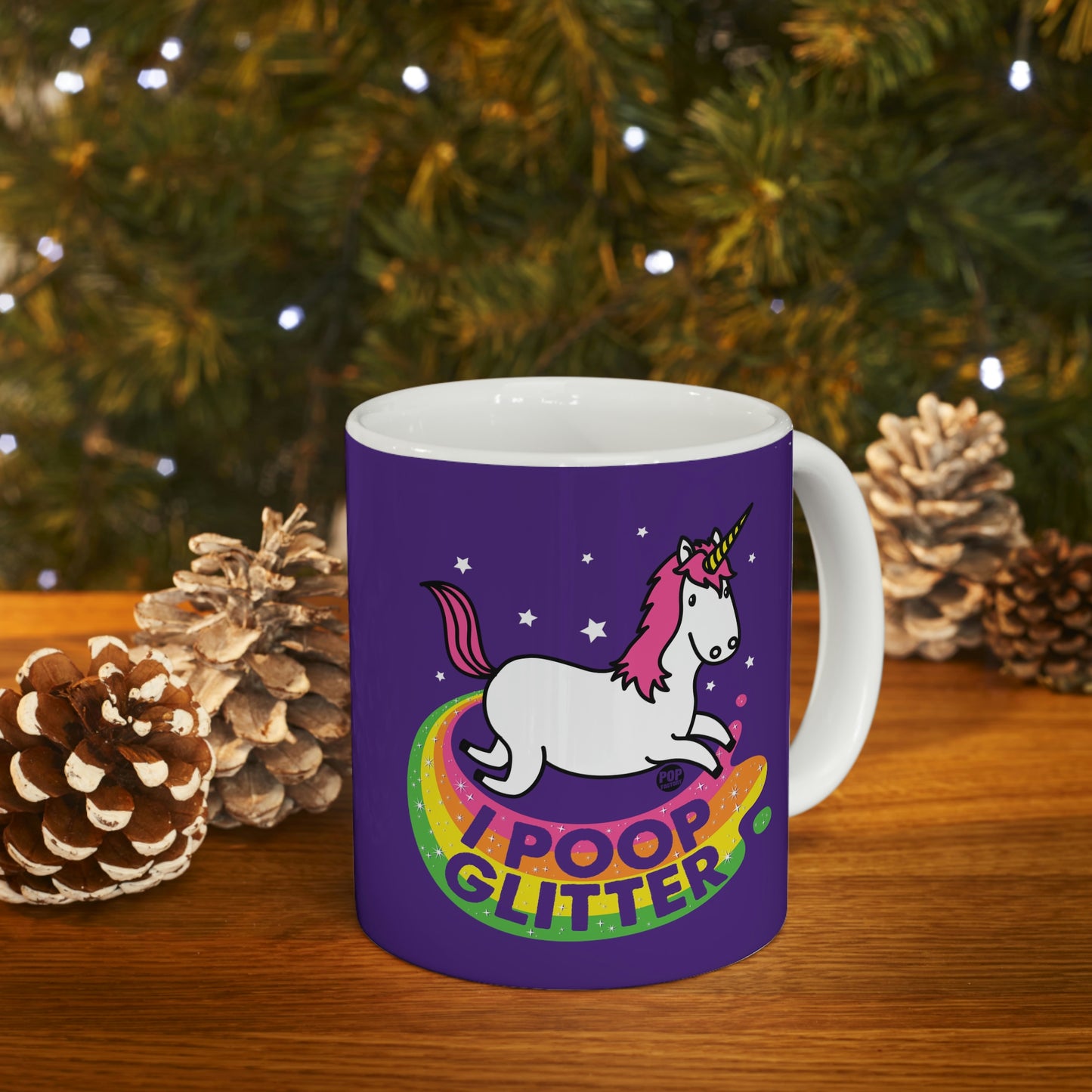 I Poop Glitter Unicorn Coffee Mug