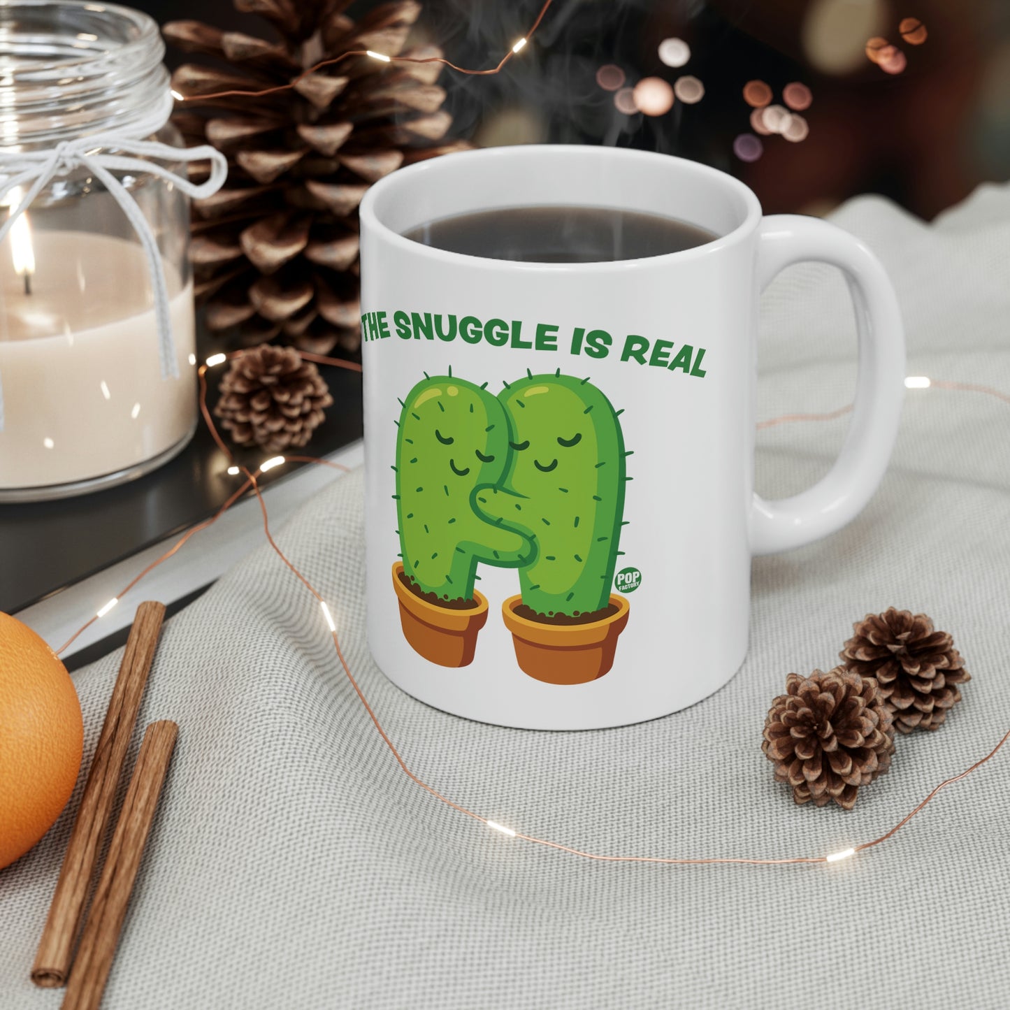 Snuggle Is Real Cactus Mug