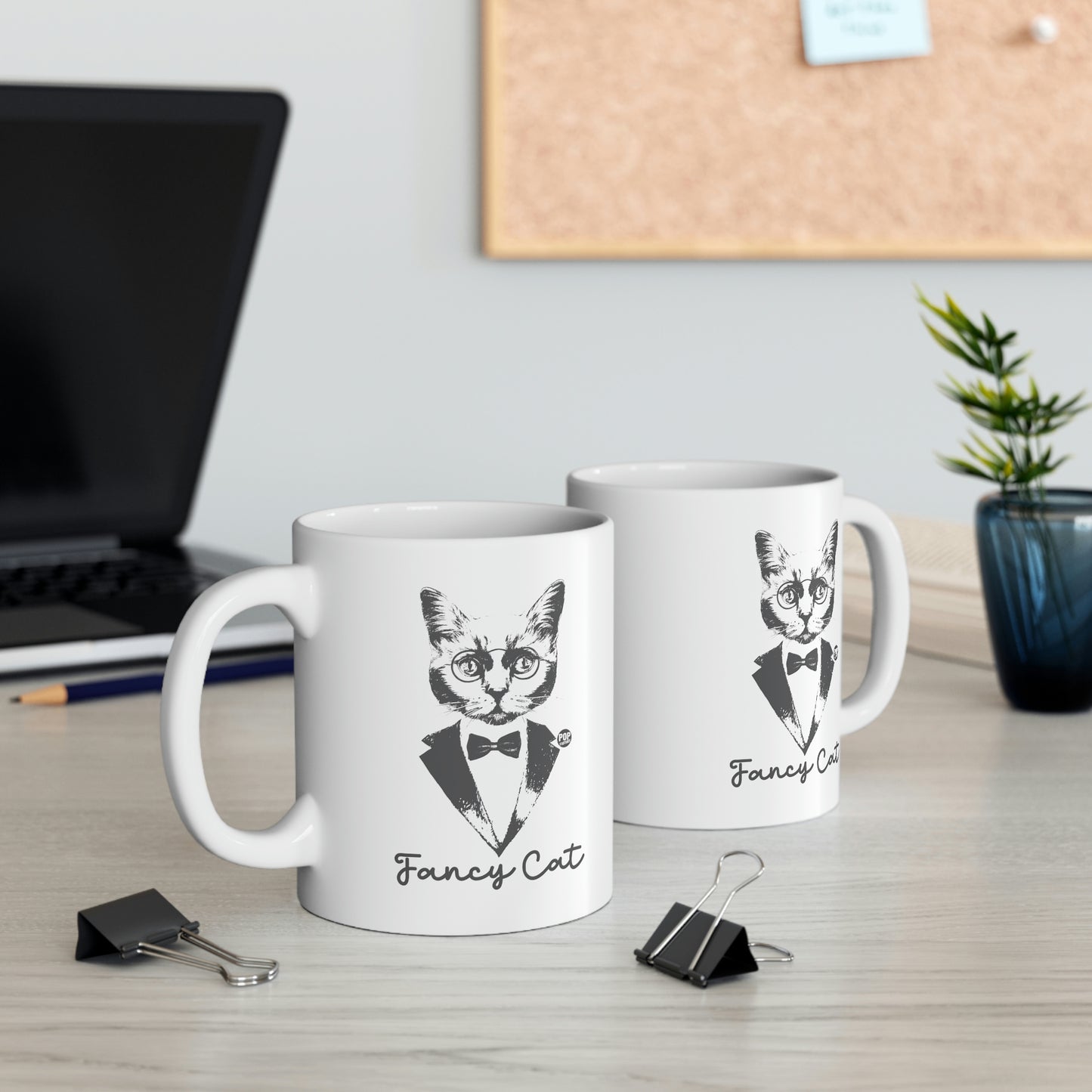 FANCY CAT TUX COFFEE MUG