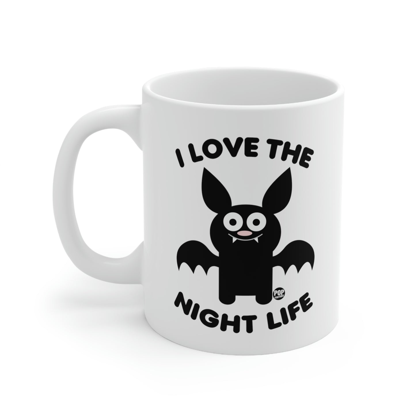 I LOVE THE NIGHT LIFE, BAT COFFEE MUG