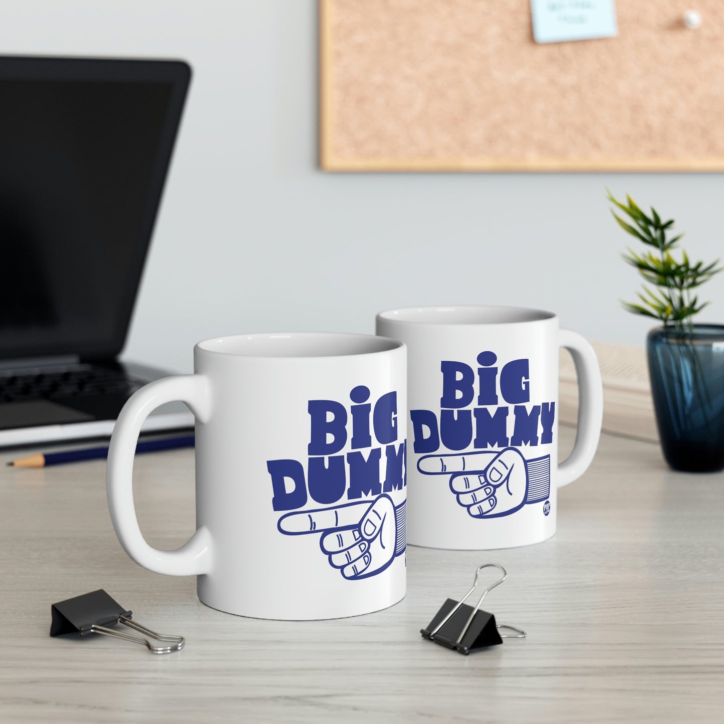 BIG DUMMY FINGER COFFEE MUG