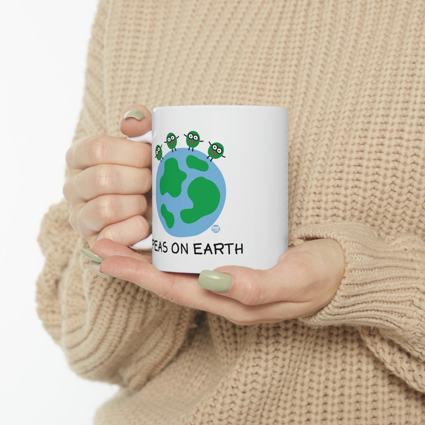 PEAS ON EARTH COFFEE MUG