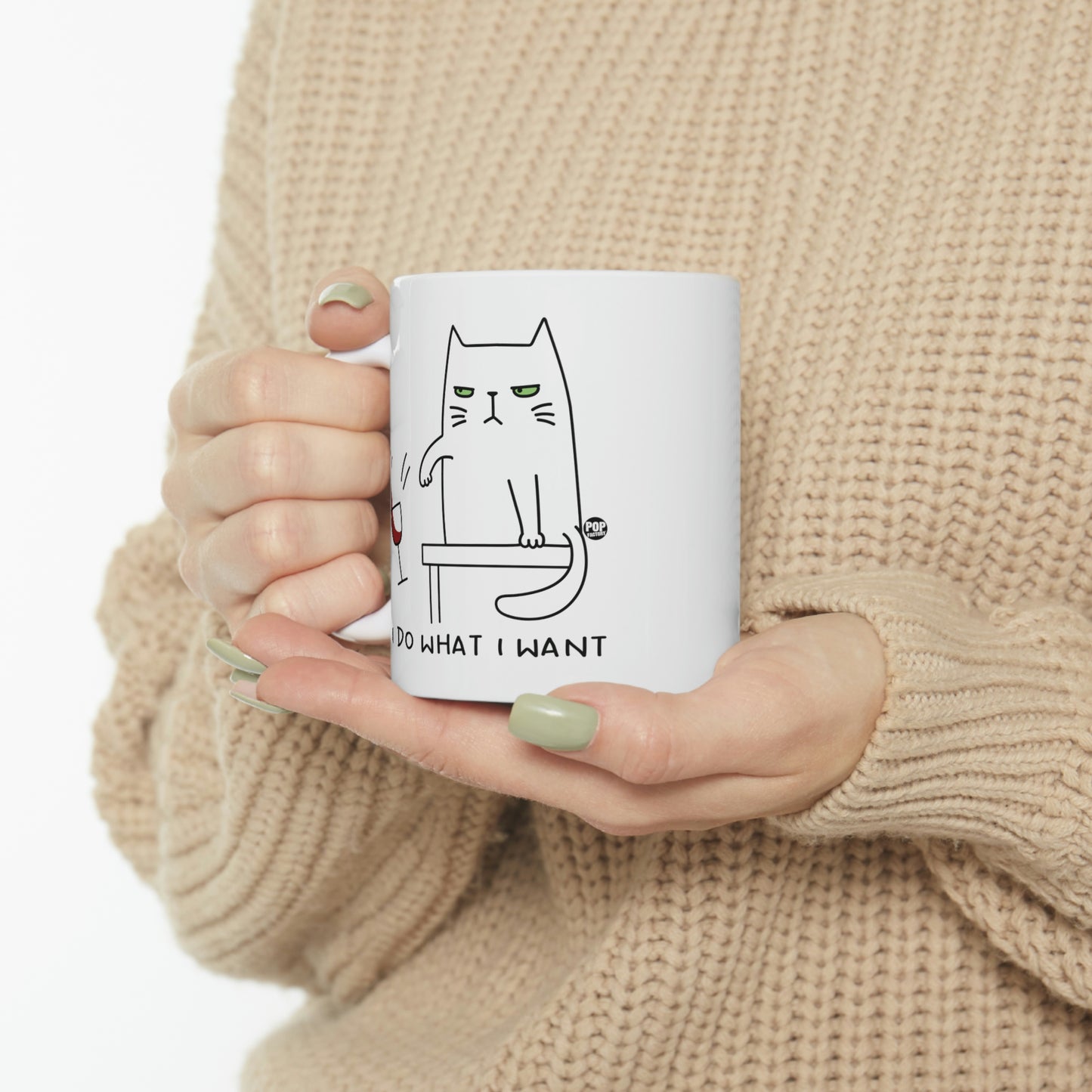 I DO WHAT I WANT  CAT COFFEE MUG