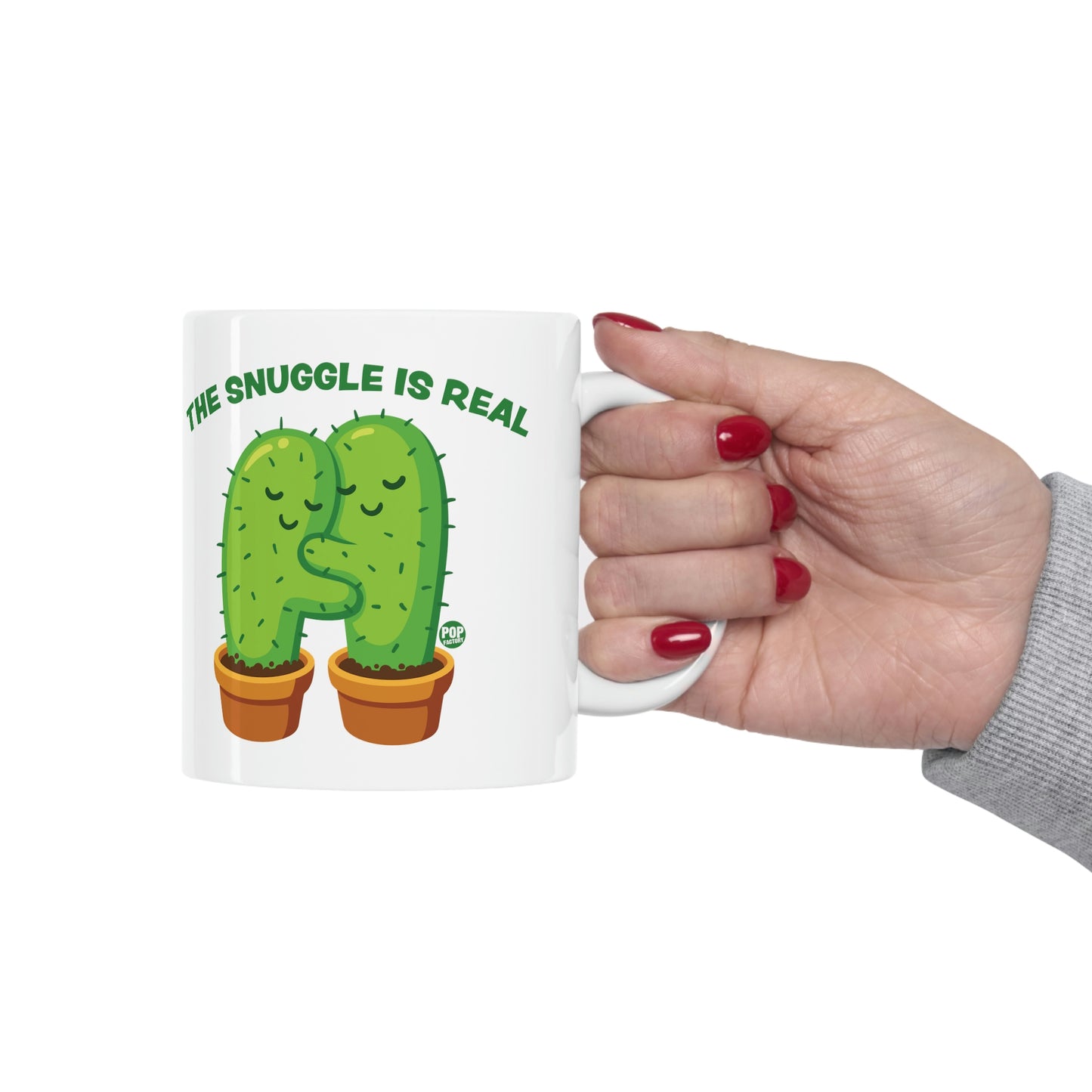 Snuggle Is Real Cactus Mug