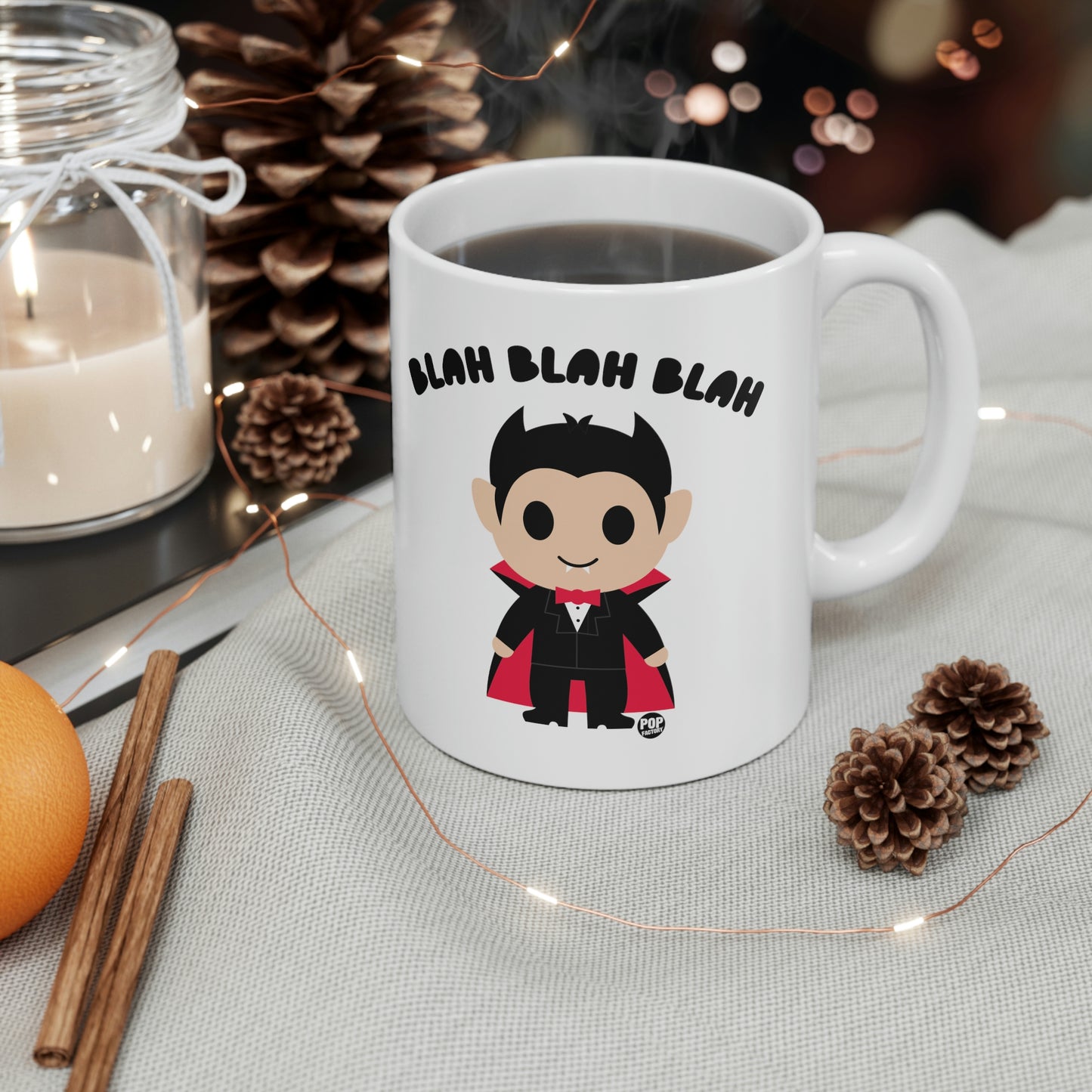 BLAH BLAH DRACULA COFFEE MUG