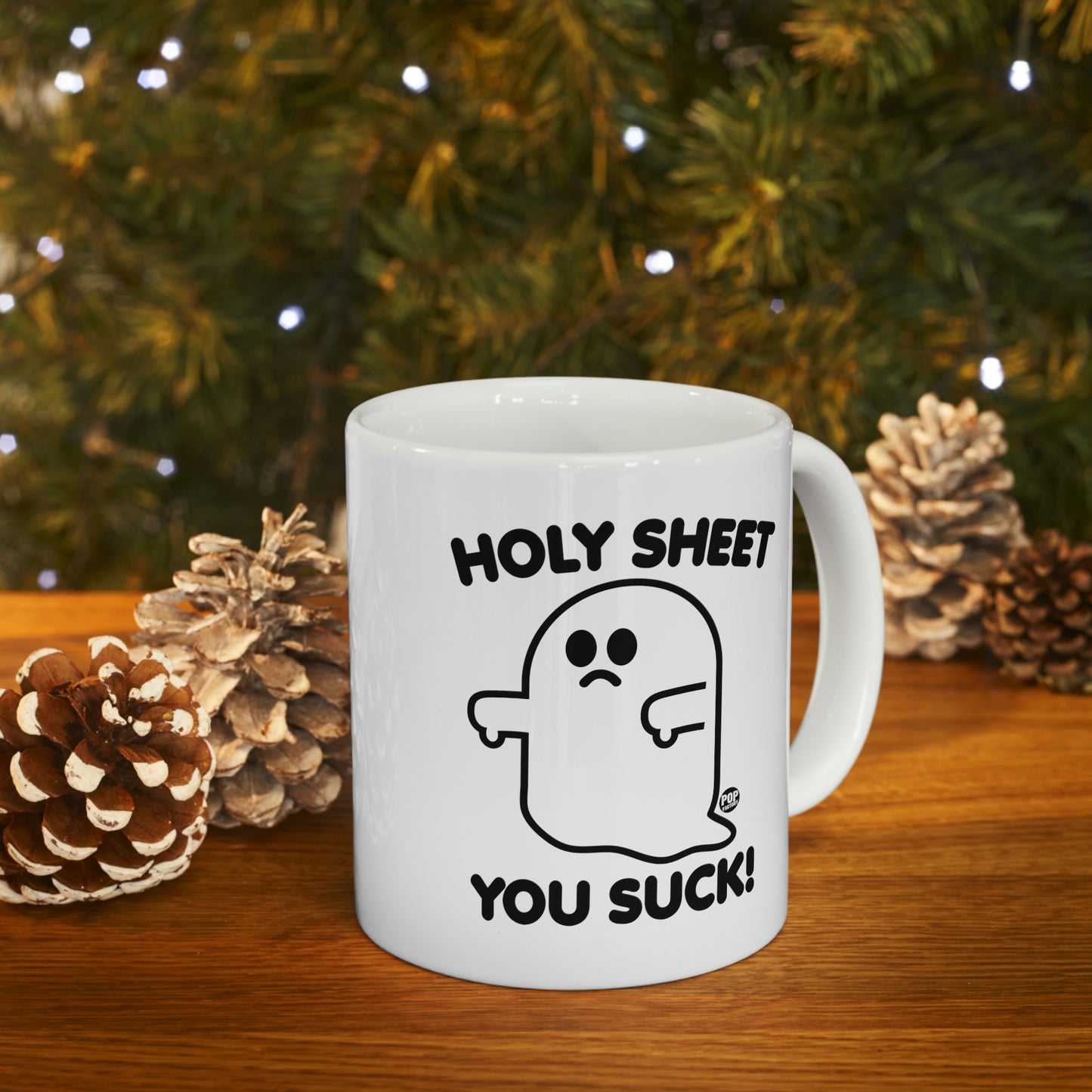 HOLY SHEET YOU SUCK! GHOST COFFEE MUG