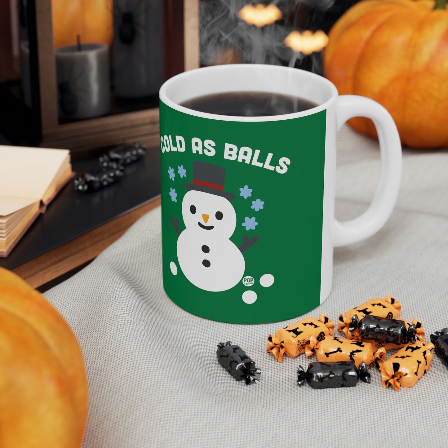 COLD AS BALLS SNOWMAN COFFEE MUG