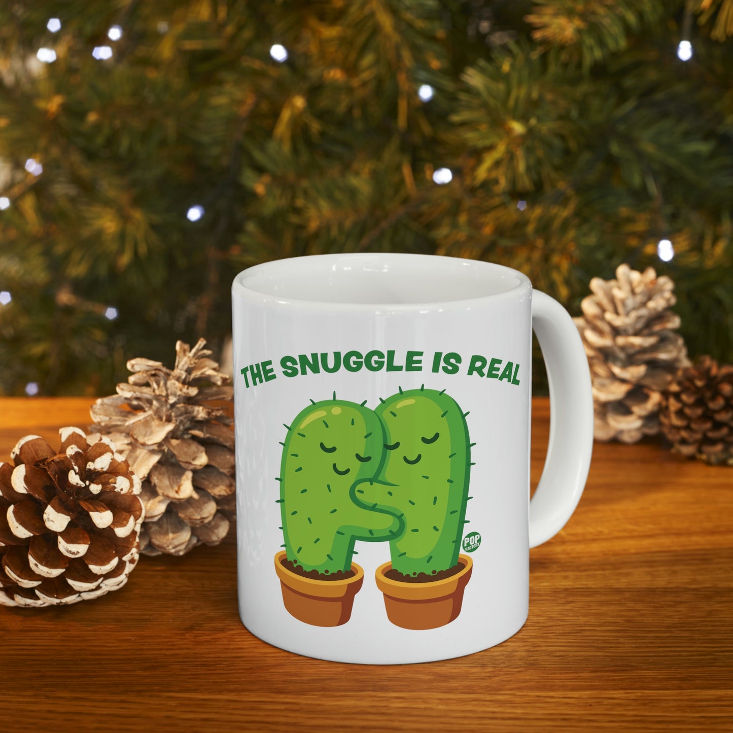 Snuggle Is Real Cactus Mug