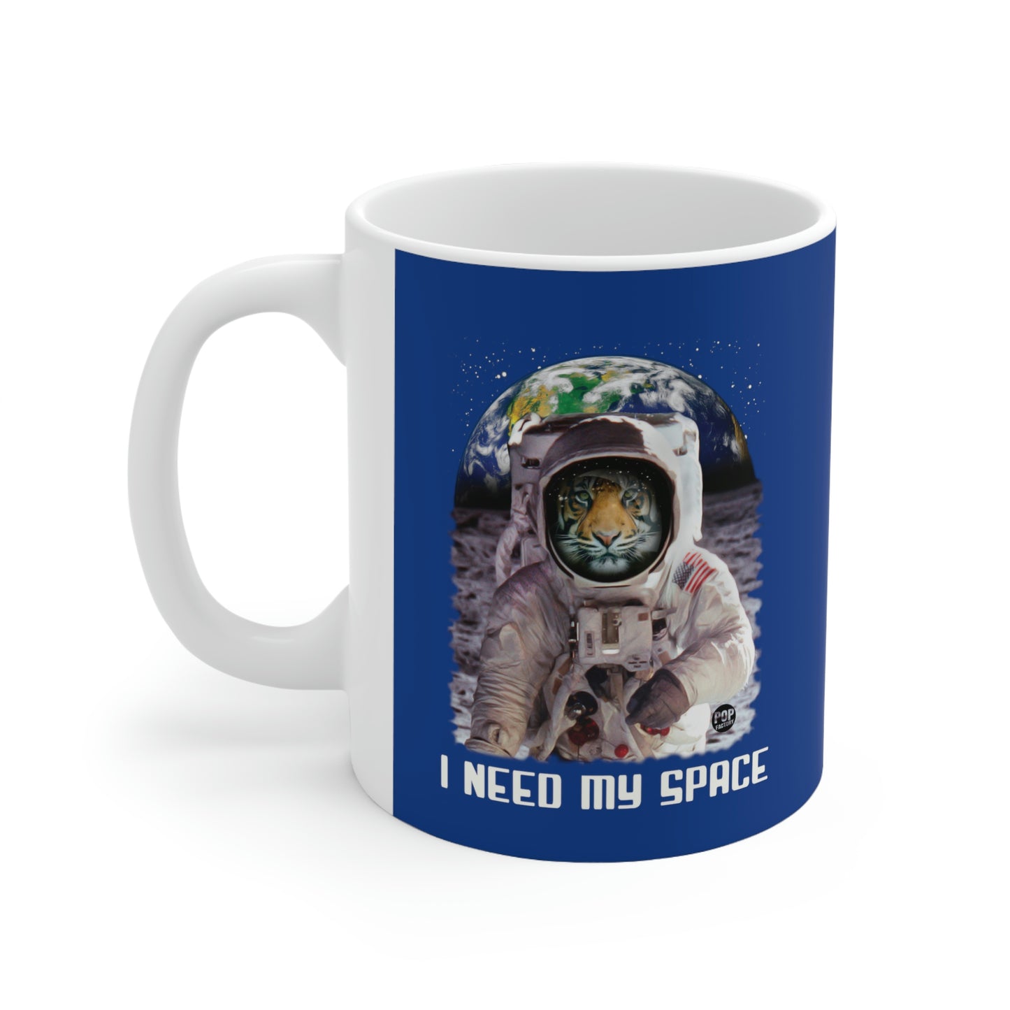 I NEED MY SPACE TIGER COFFEE MUG