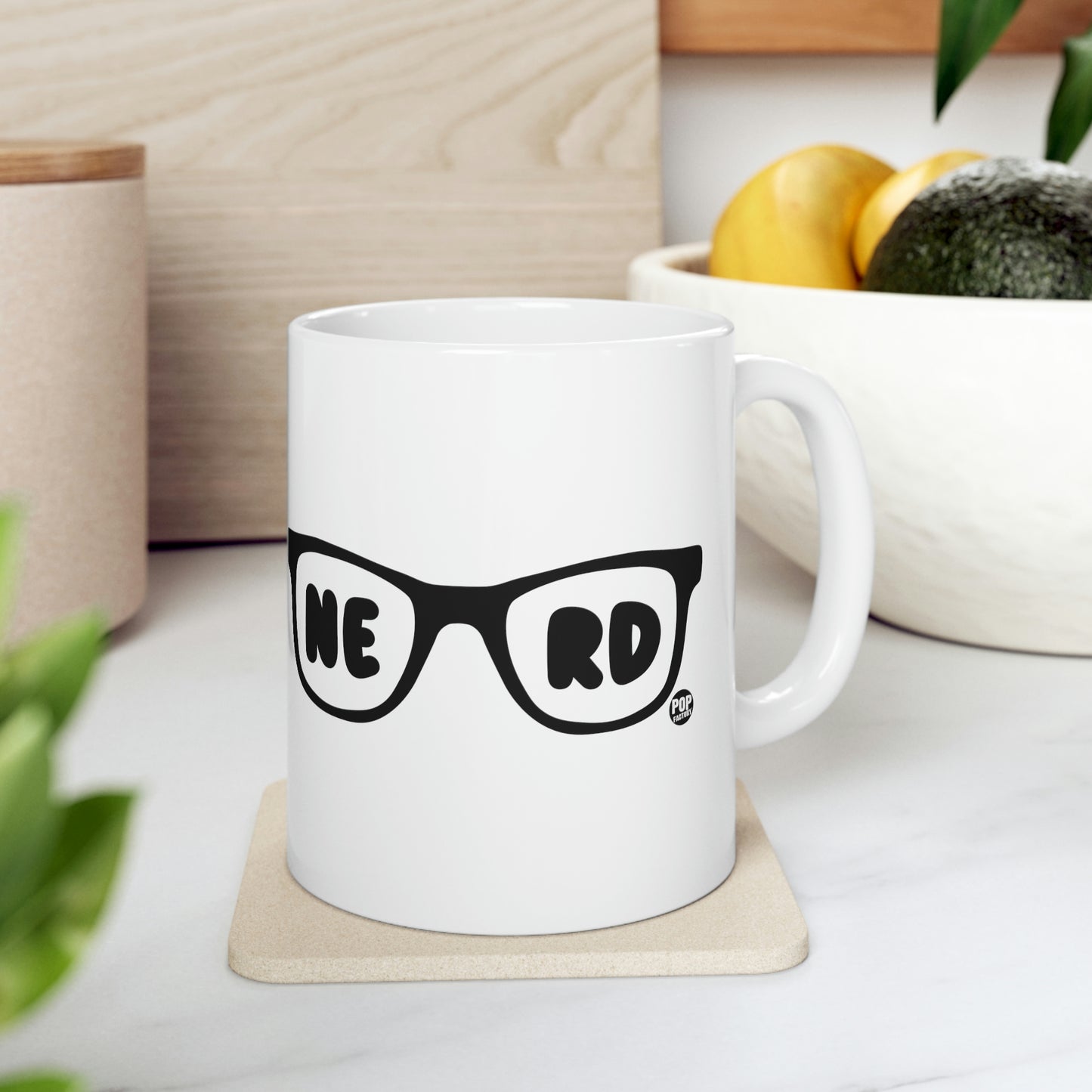 NERD GLASSES COFFEE MUG