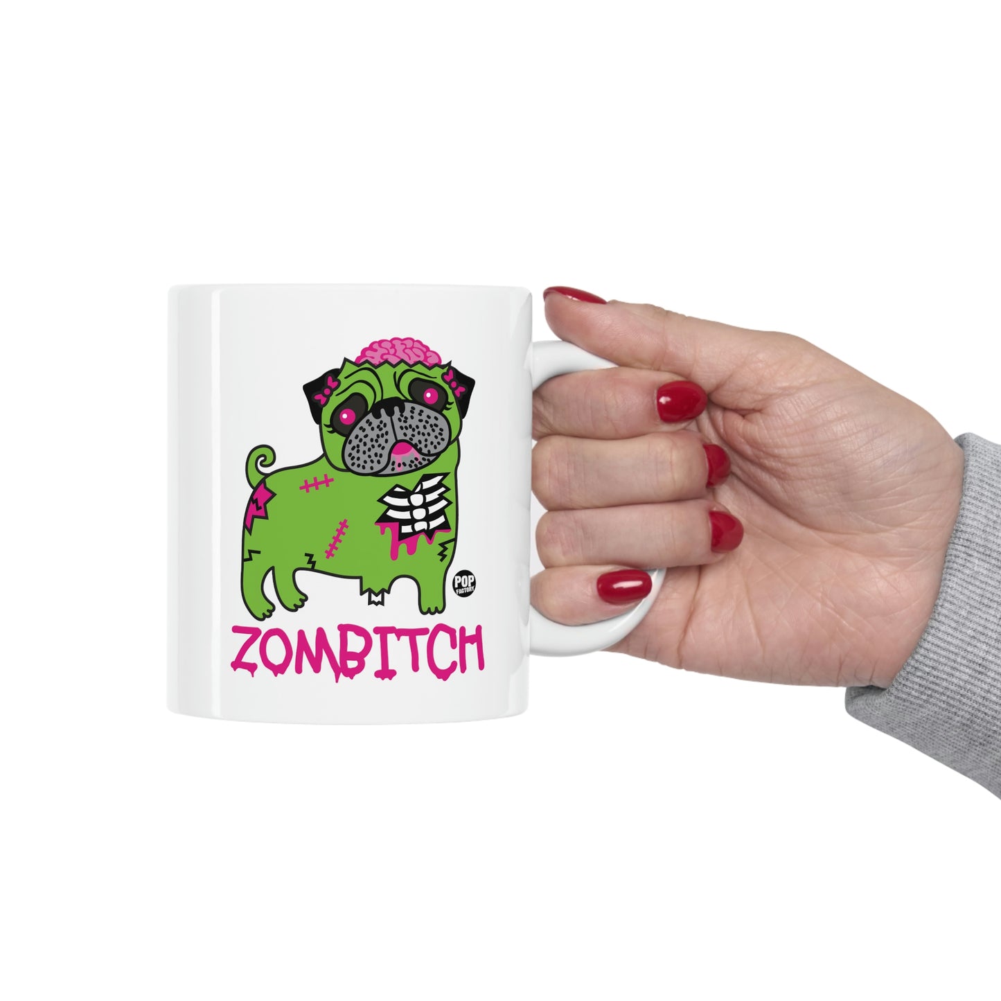 ZOMBITCH PUG COFFEE MUG