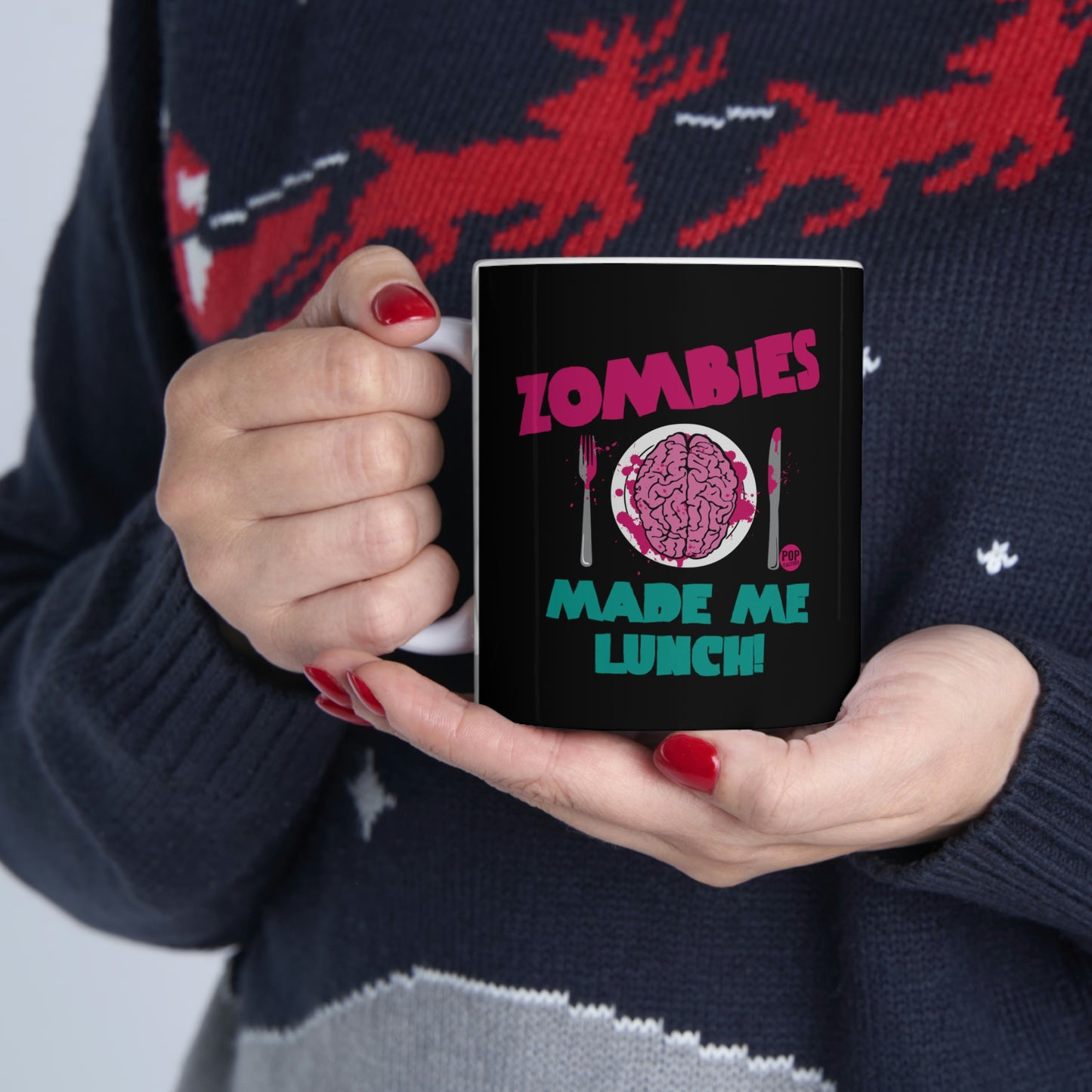 ZOMBIES MADE LUNCH COFFEE MUG