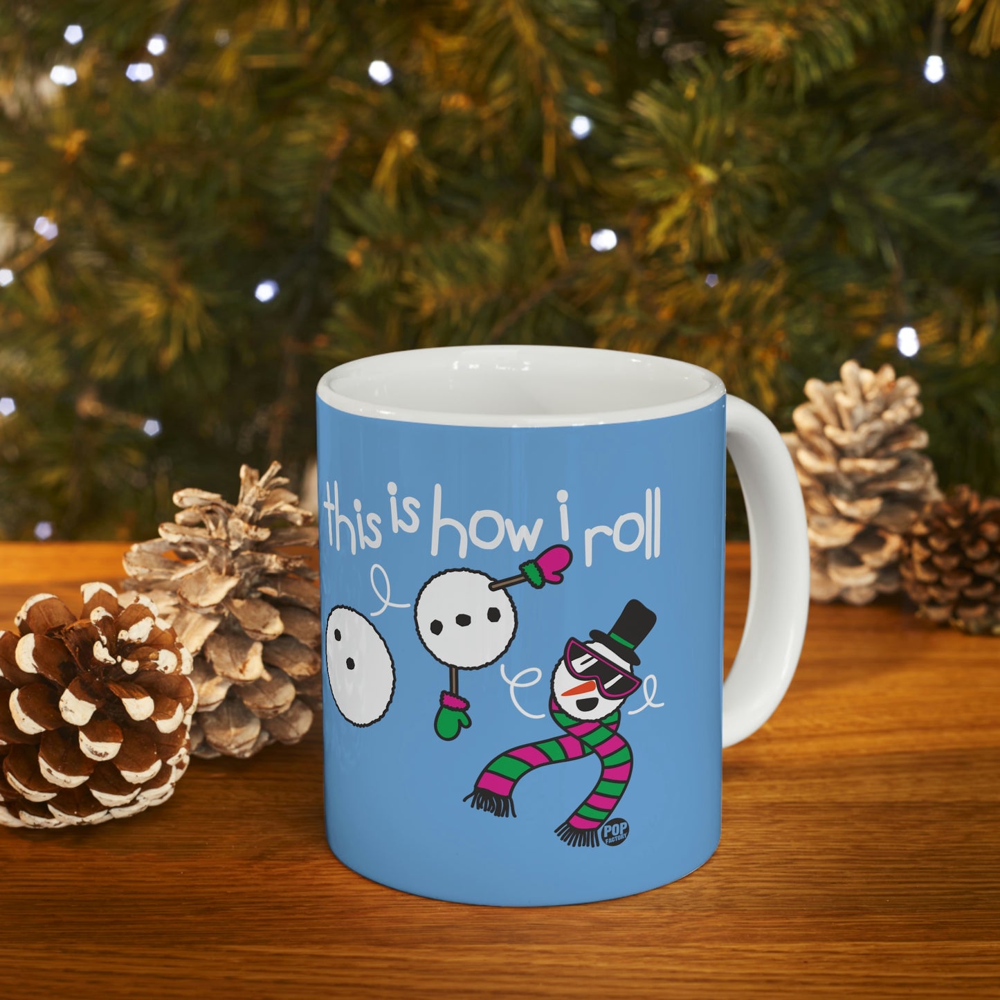 This is How I Roll Snowman Coffee Mug