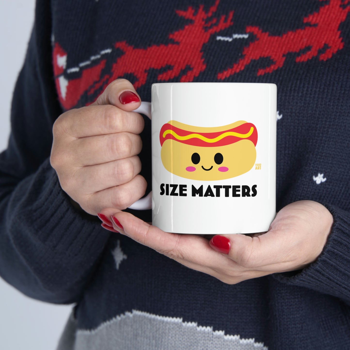 Size Matters Hot Dog Mug