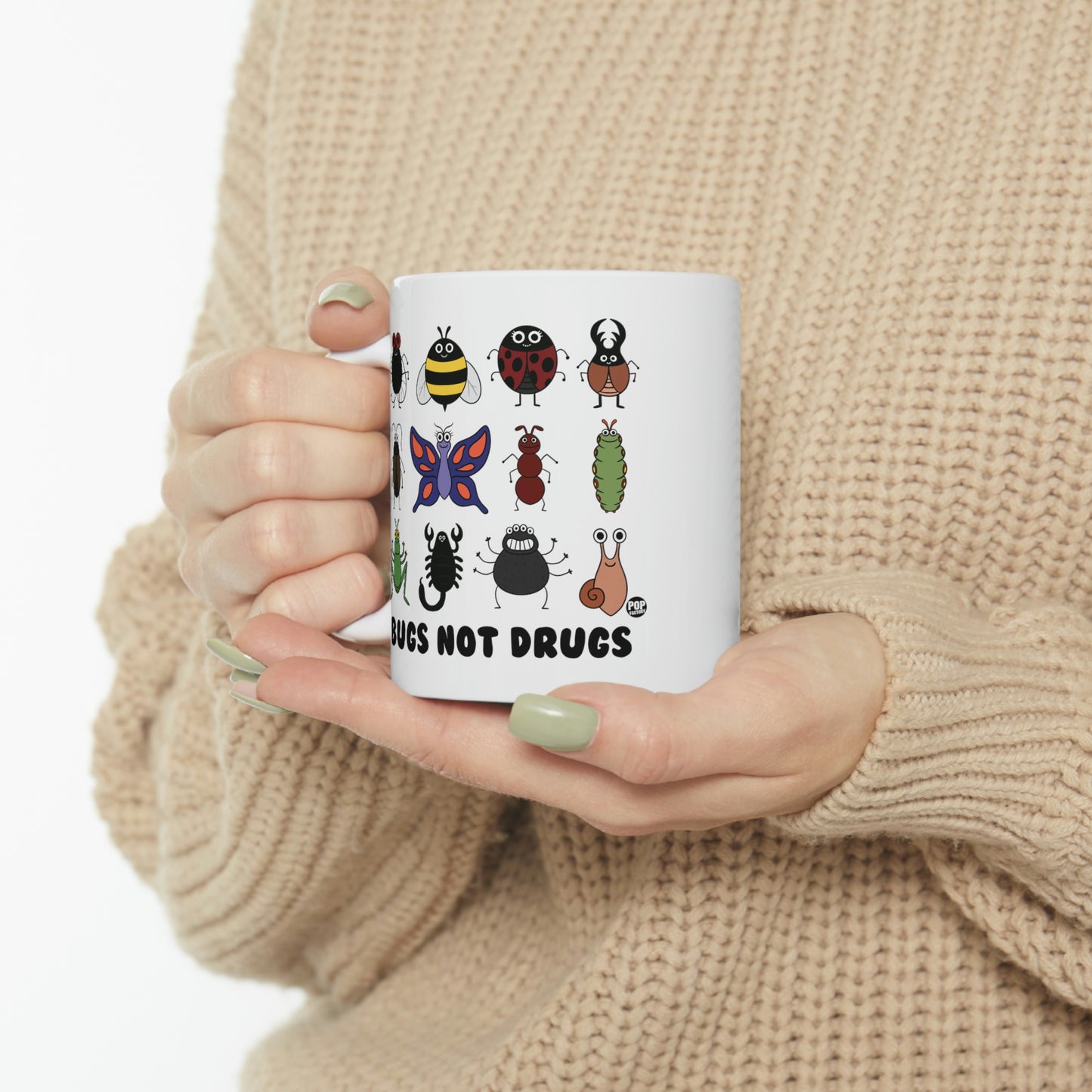 BUGS NOT DRUGS COFFEE MUG