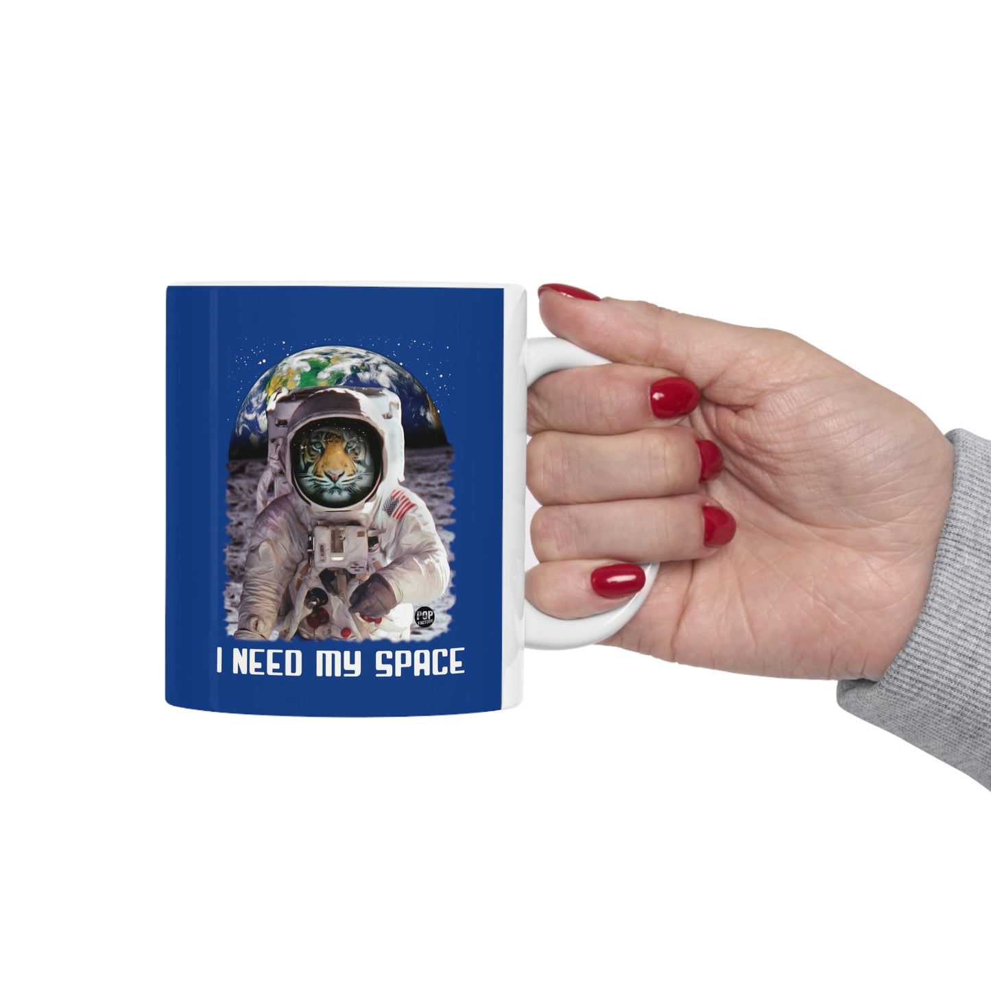 I NEED MY SPACE TIGER COFFEE MUG