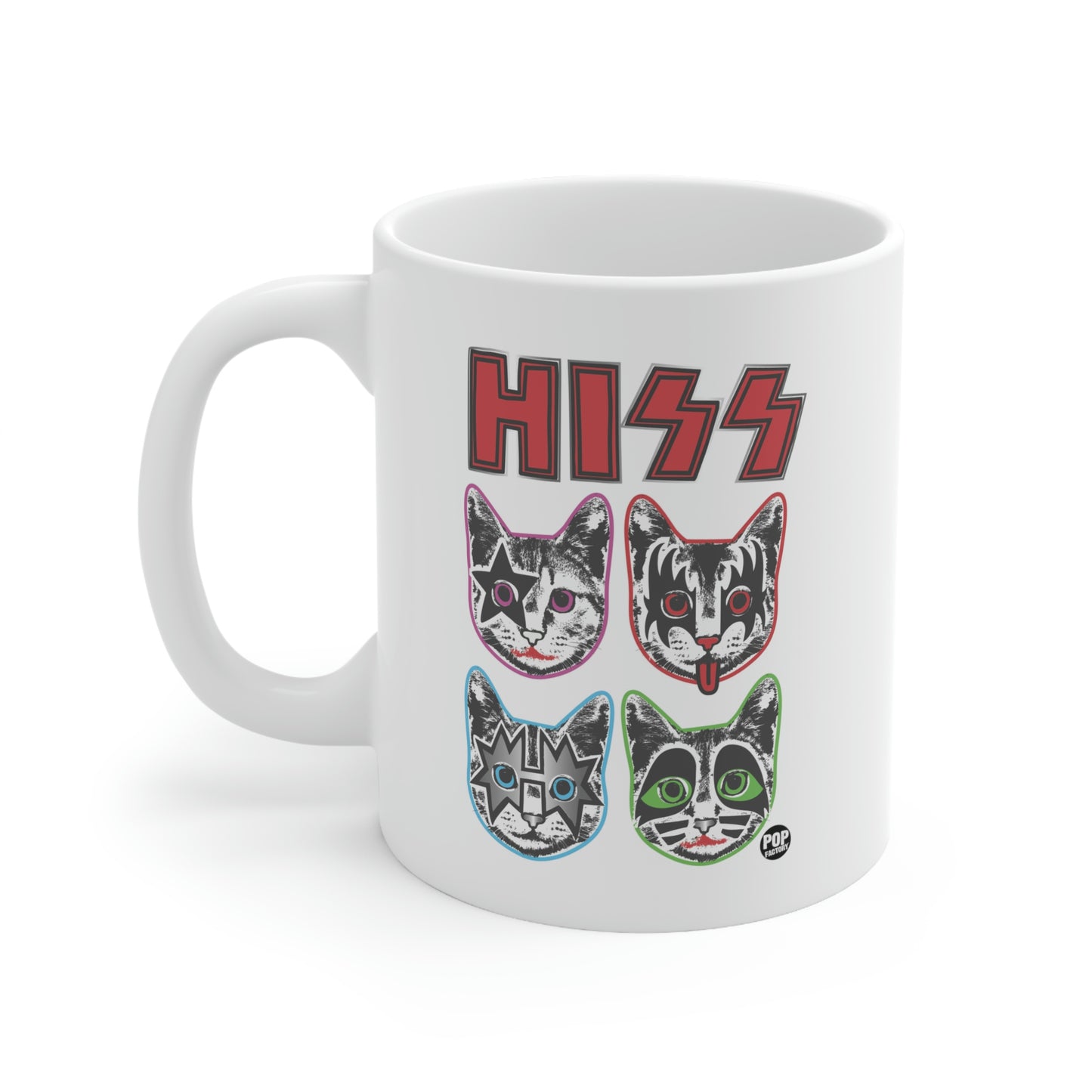 HISS KISS CATS COFFEE MUG