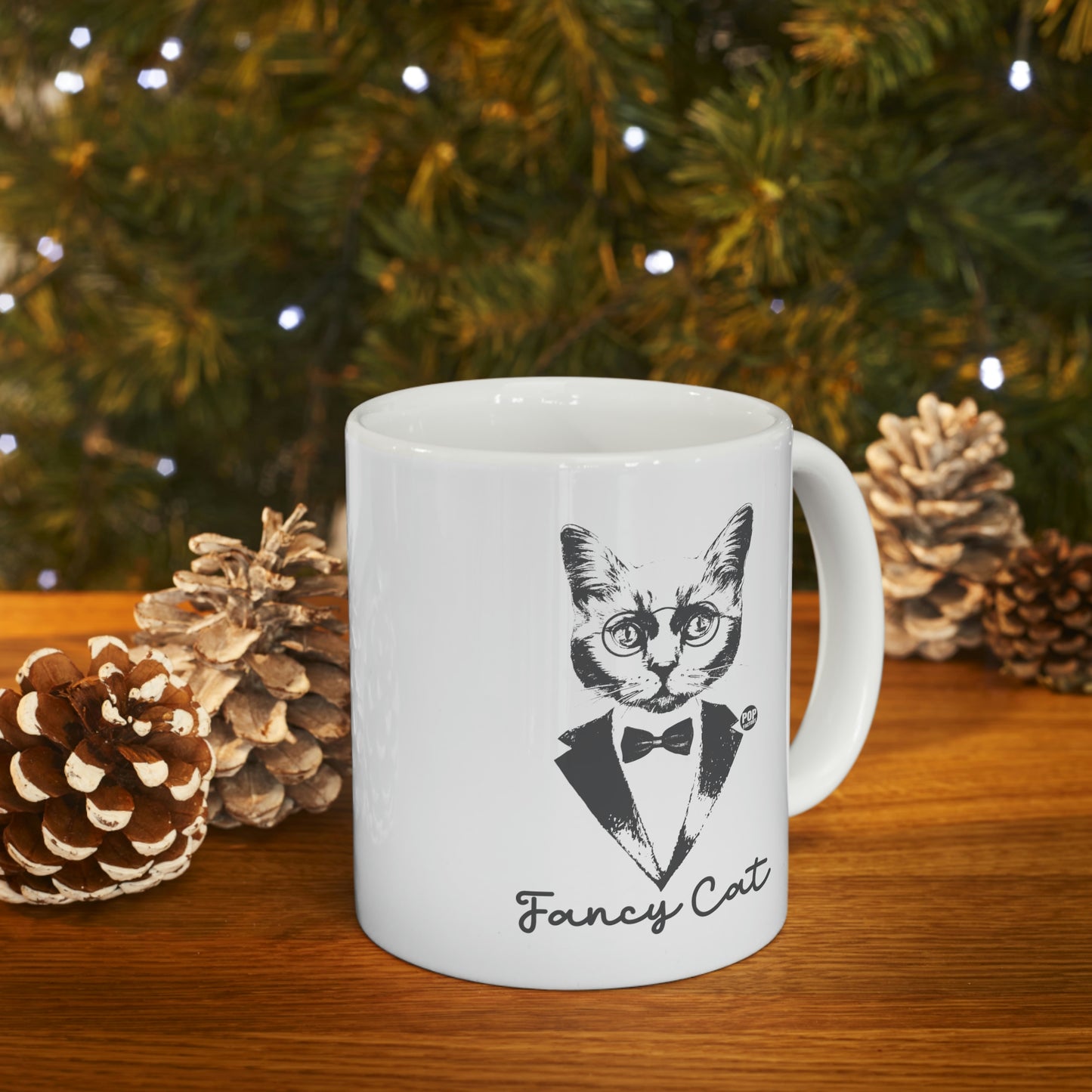 FANCY CAT TUX COFFEE MUG