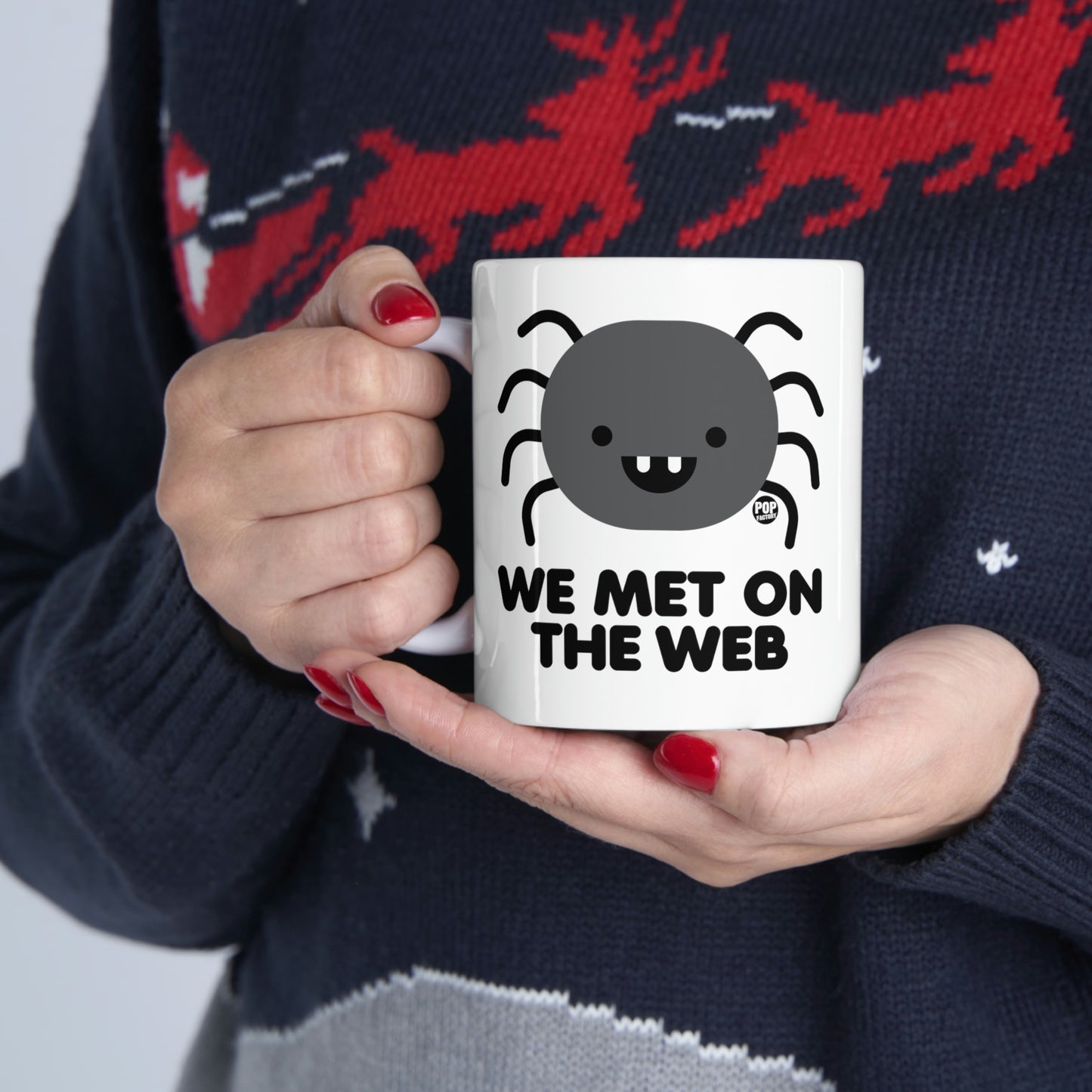 We Met On Web Spider Mug