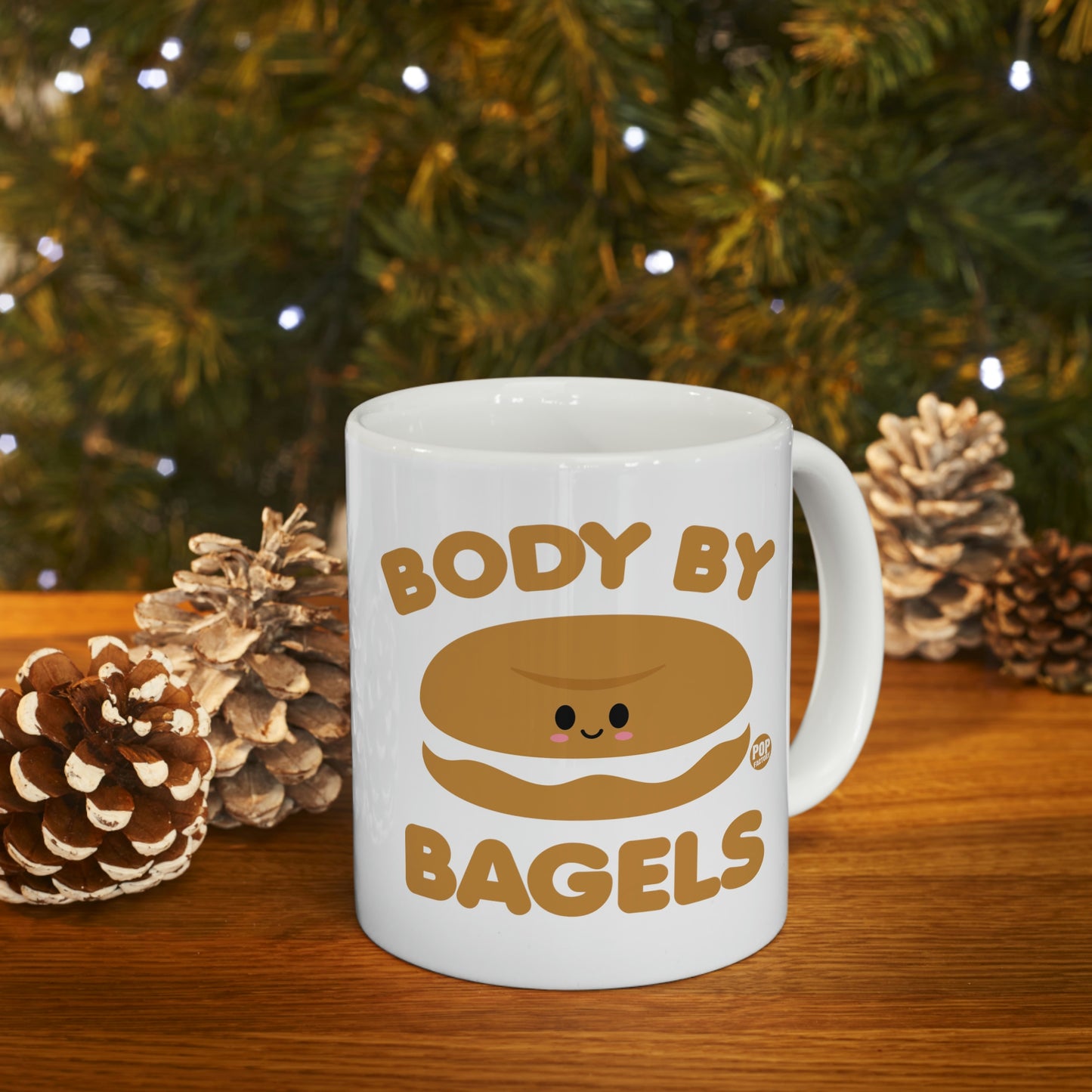 BODY BY BAGELS COFFEE MUG