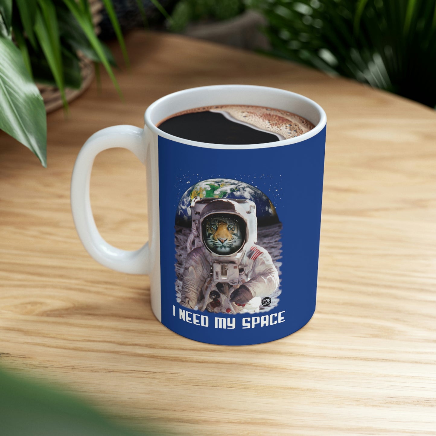 I NEED MY SPACE TIGER COFFEE MUG