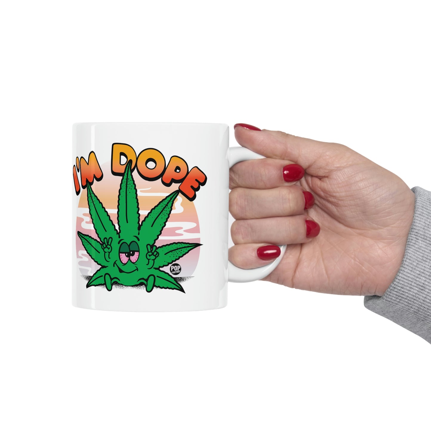 I'M DOPE POT LEAF COFFEE MUG