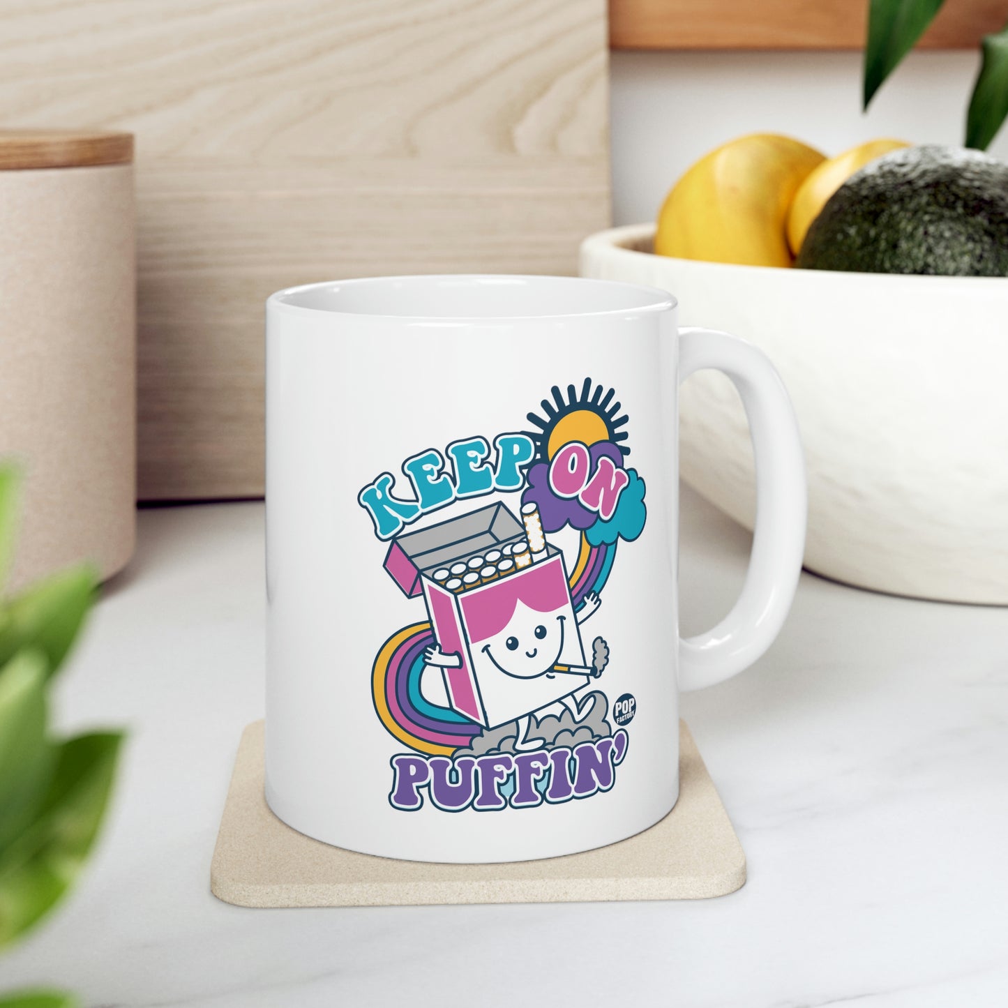 Funshine - Keep on Puffin' Coffee Mug