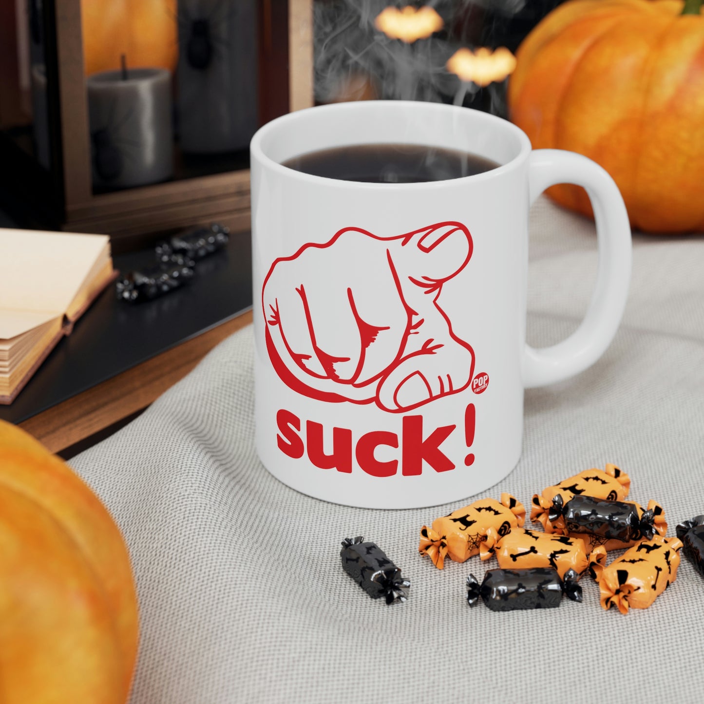 You Suck Finger Mug