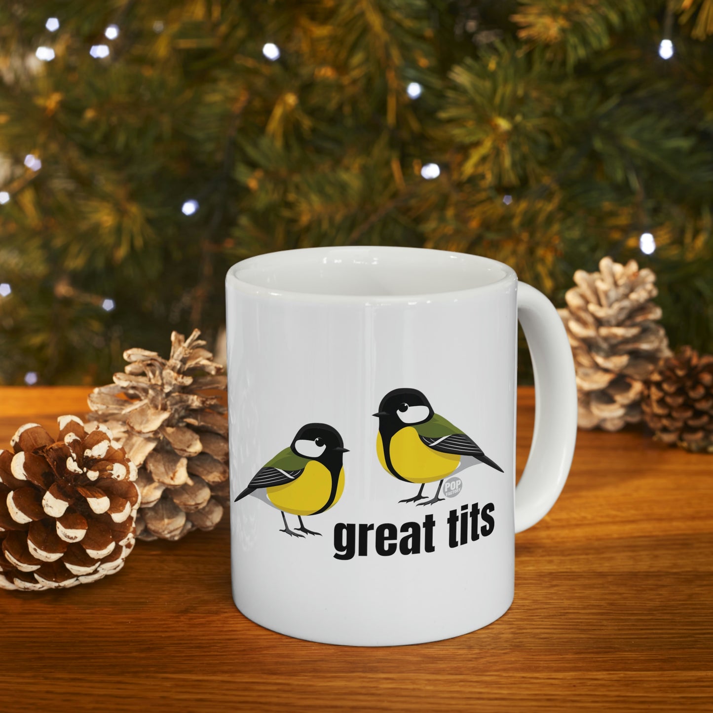 GREAT TITS COFFEE MUG