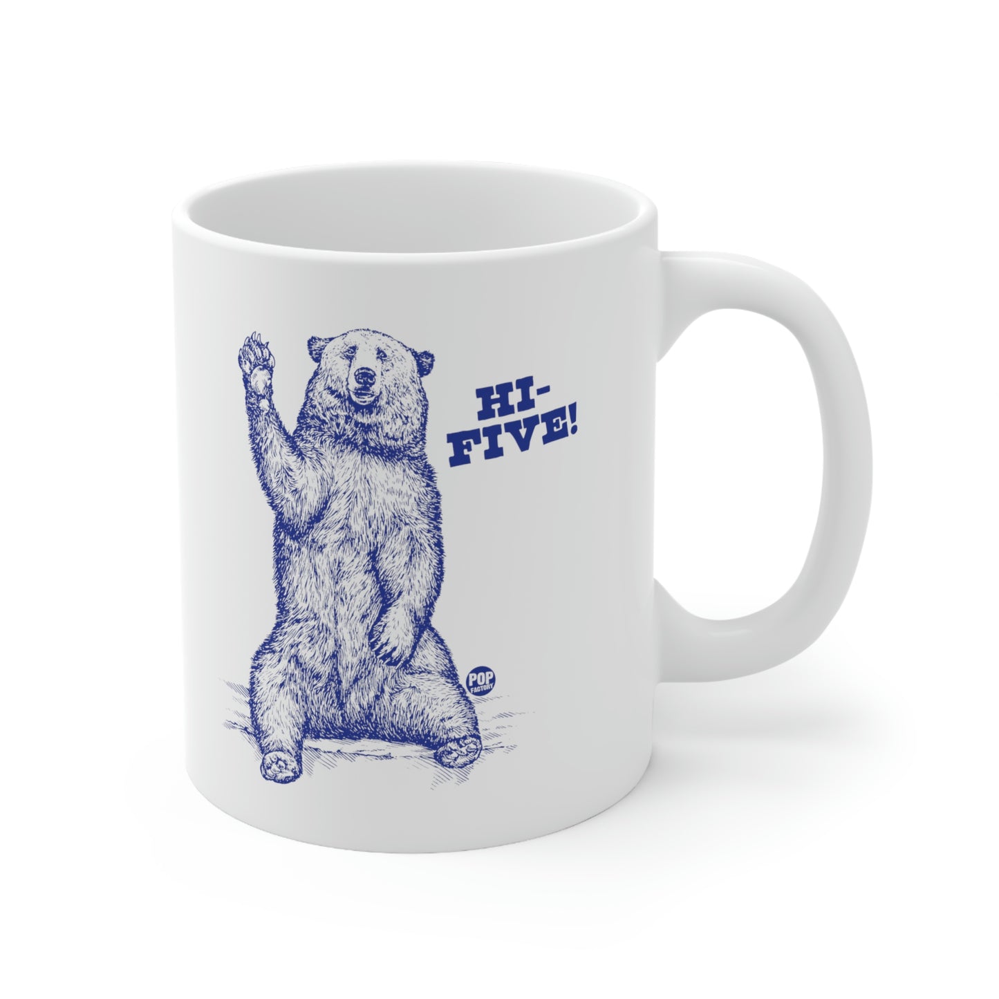 HI FIVE BEAR COFFEE MUG