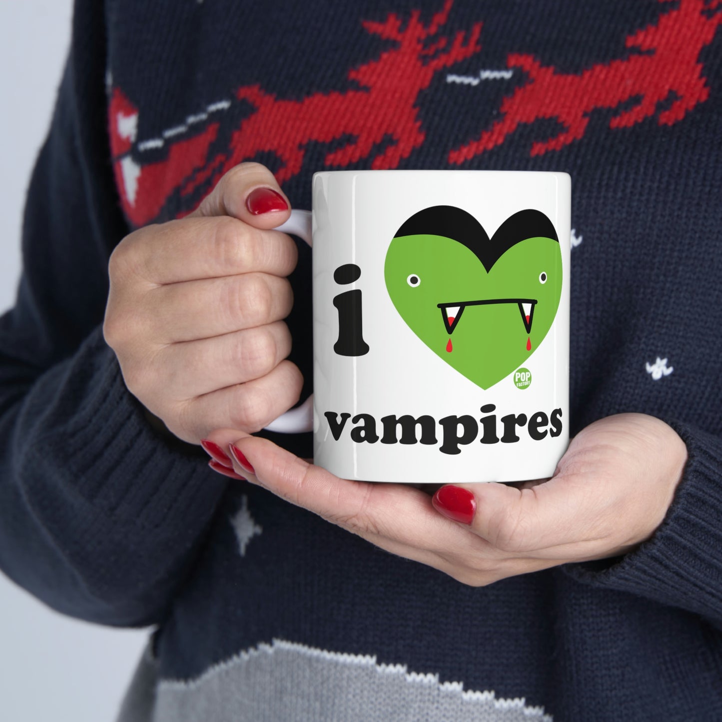 I LOVE VAMPIRES COFFEE MUG