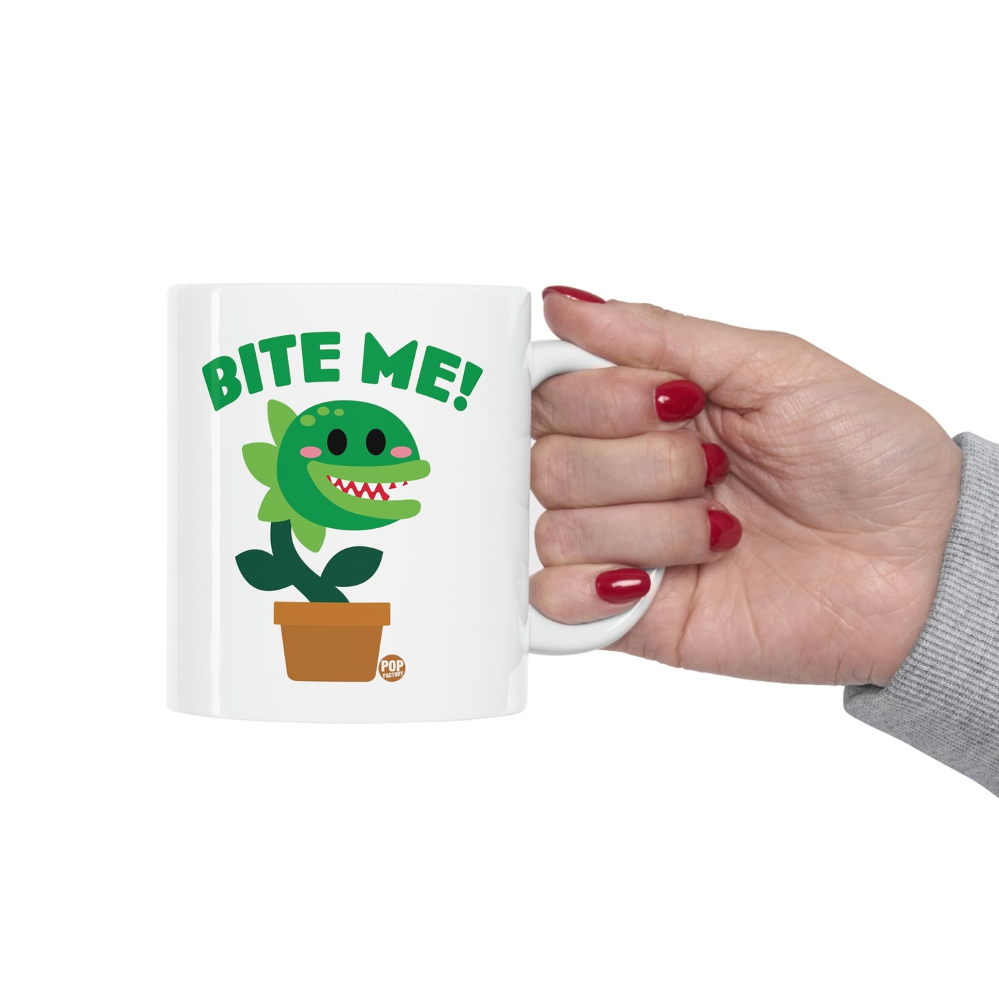 BITE ME VENUS FLYTRAP COFFEE MUG