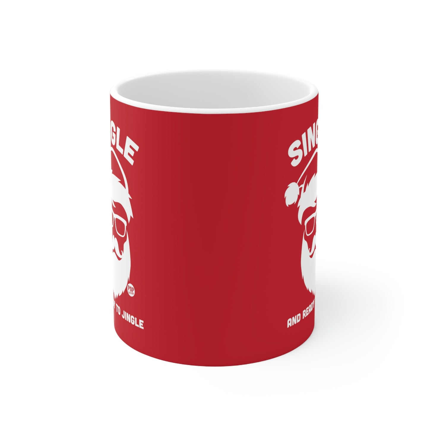 SINGLE READY TO  JINGLE SANTA COFFEE MUG