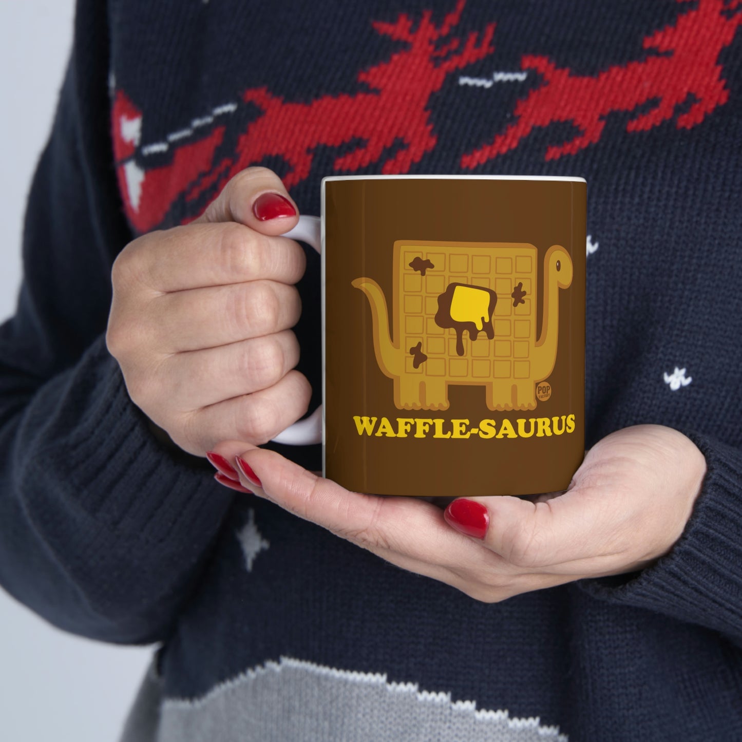 Waffle Saurus Mug