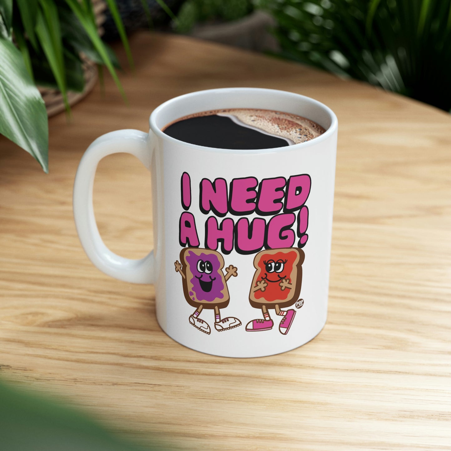 I NEED A HUG!  PBJ COFFEE MUG