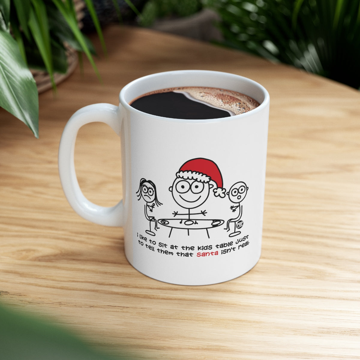 Sit At Kids Table Santa Mug