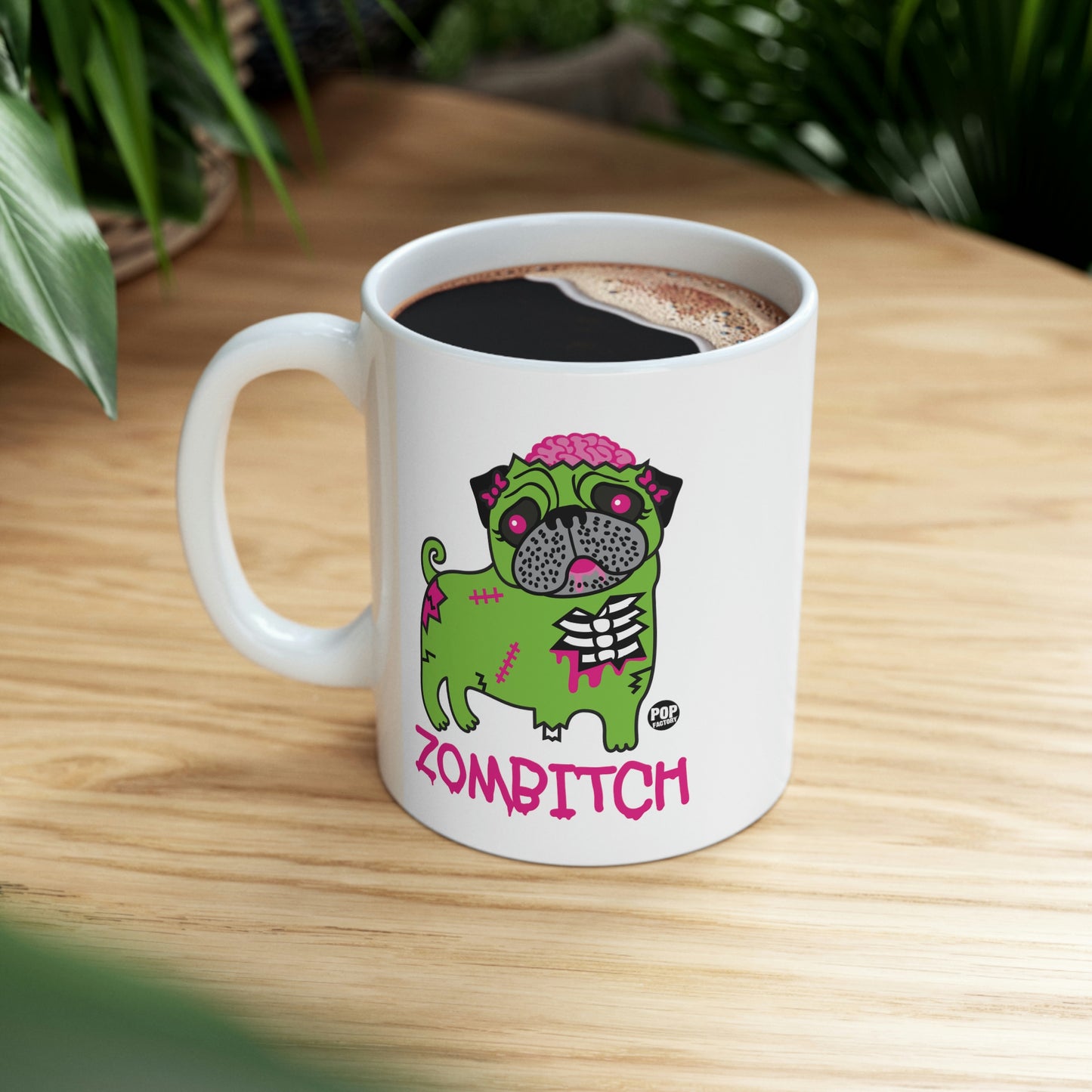 ZOMBITCH PUG COFFEE MUG