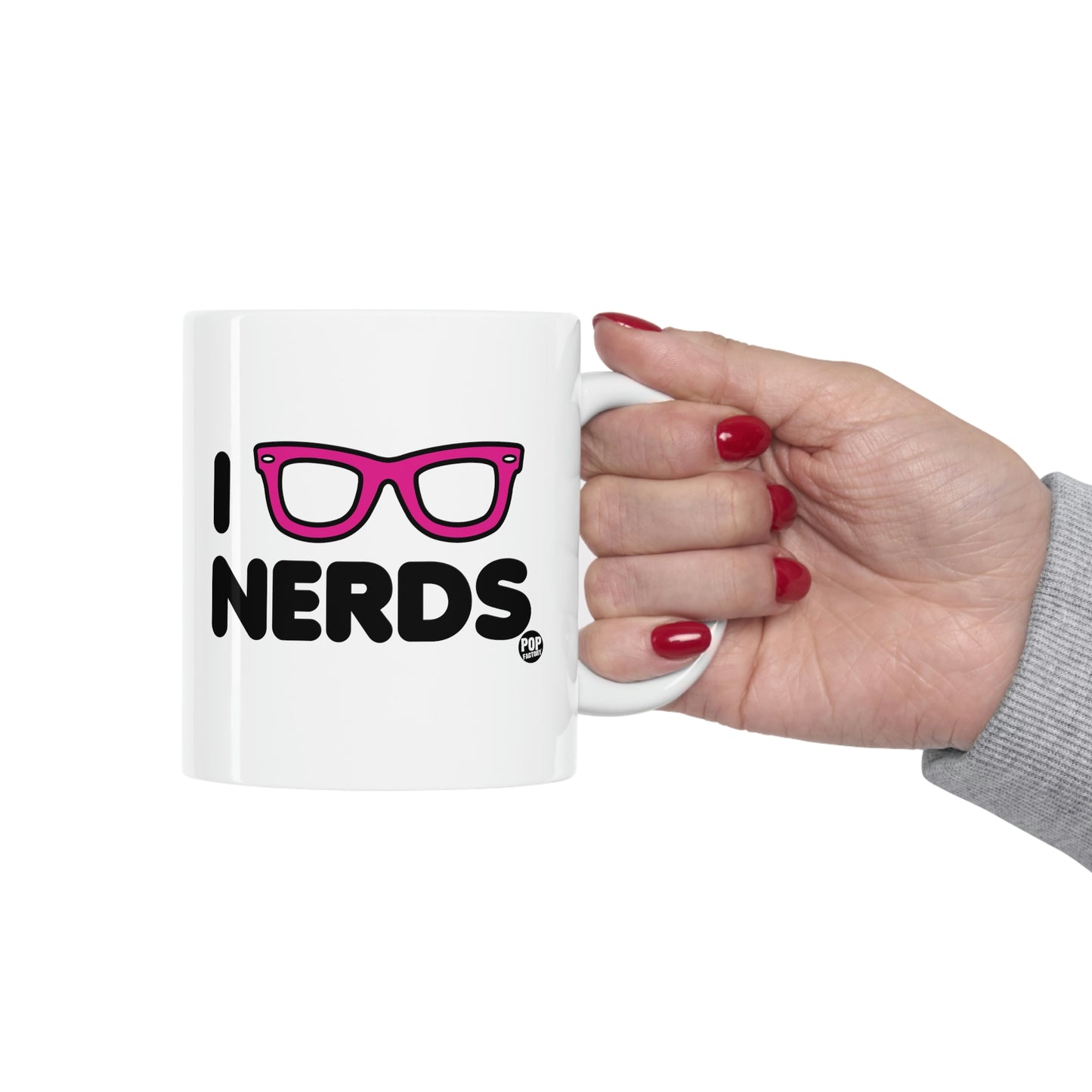 I Love Nerds Glasses Coffee Mug