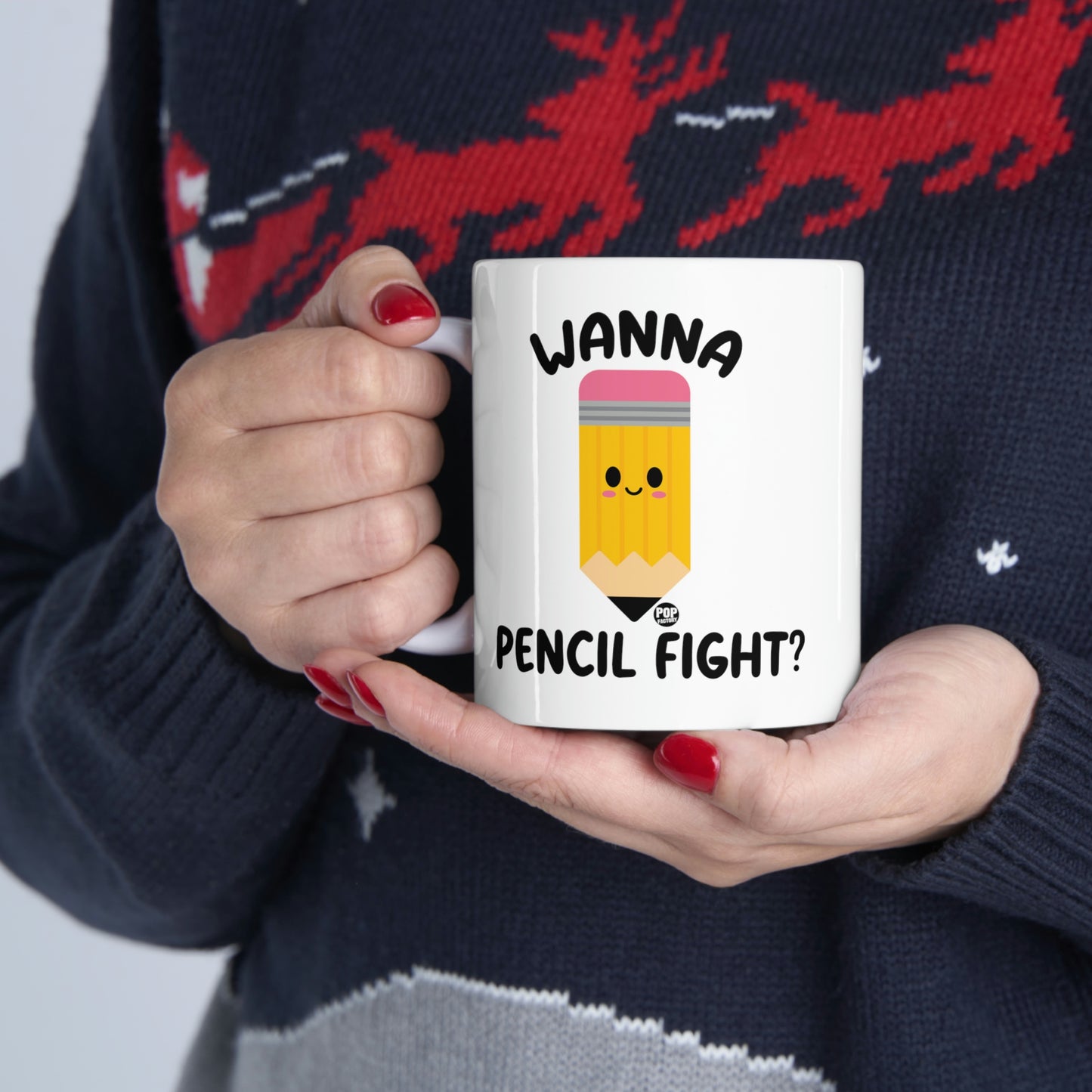 Wanna Pencil Fight Mug