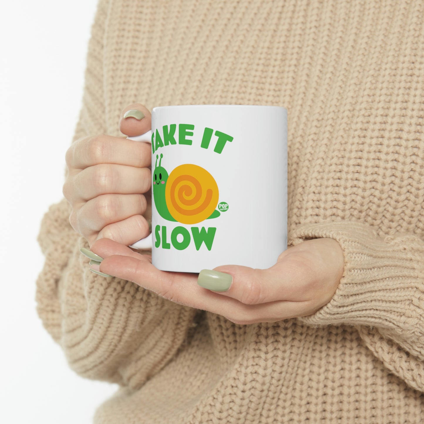 Take It Slow Snail Mug