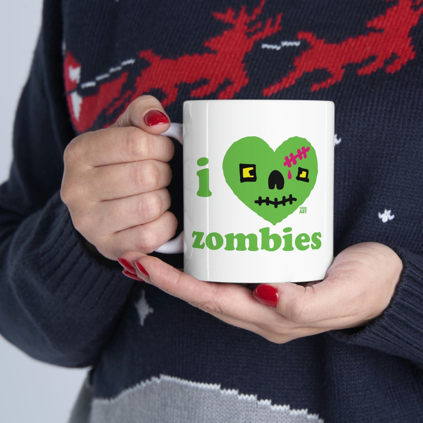 I LOVE ZOMBIES COFFEE MUG